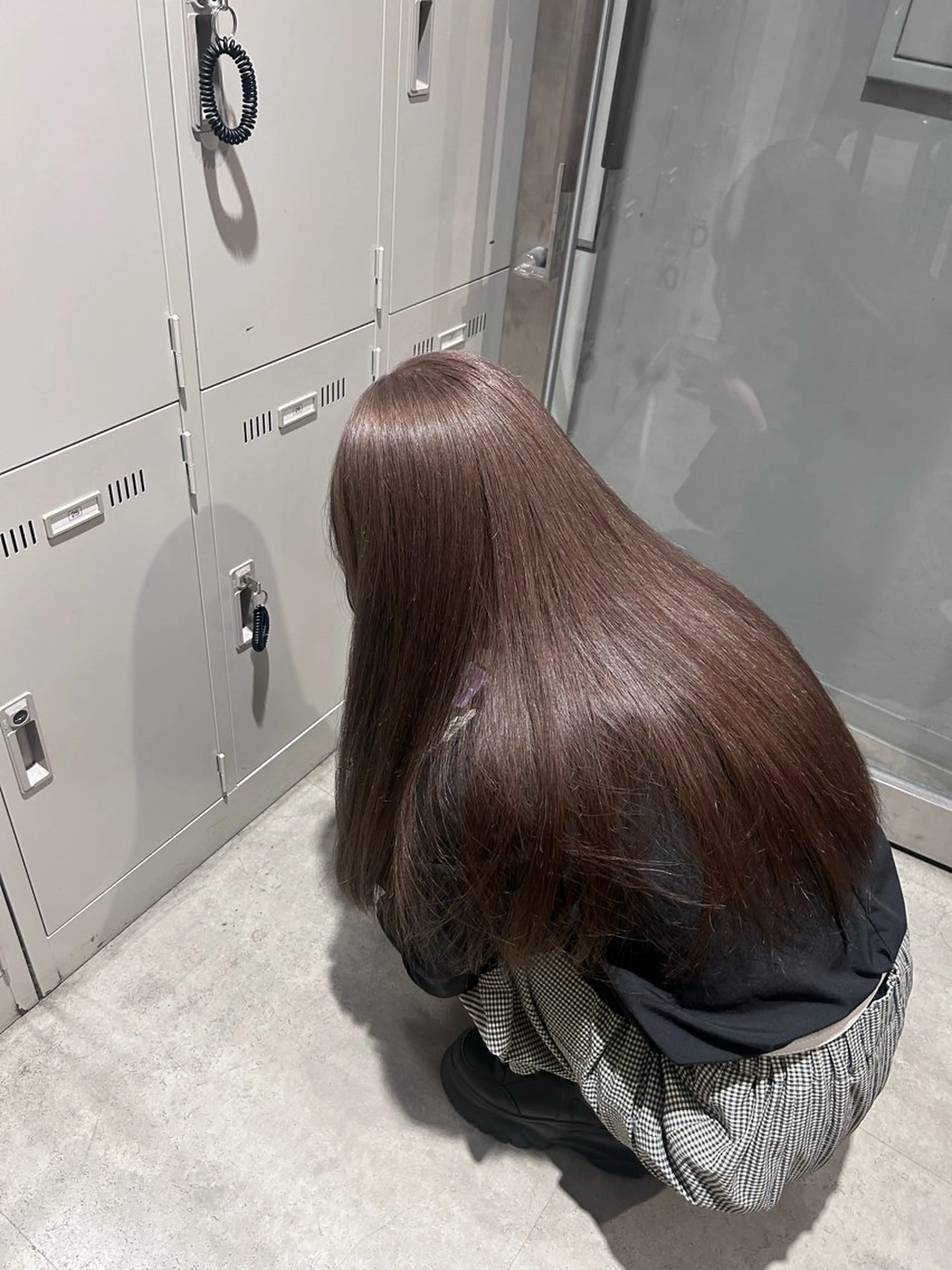 カラー ヘアカラー トリートメント 透明感ベージュ🤎 ナチュラルレイヤーのヘアスタイル