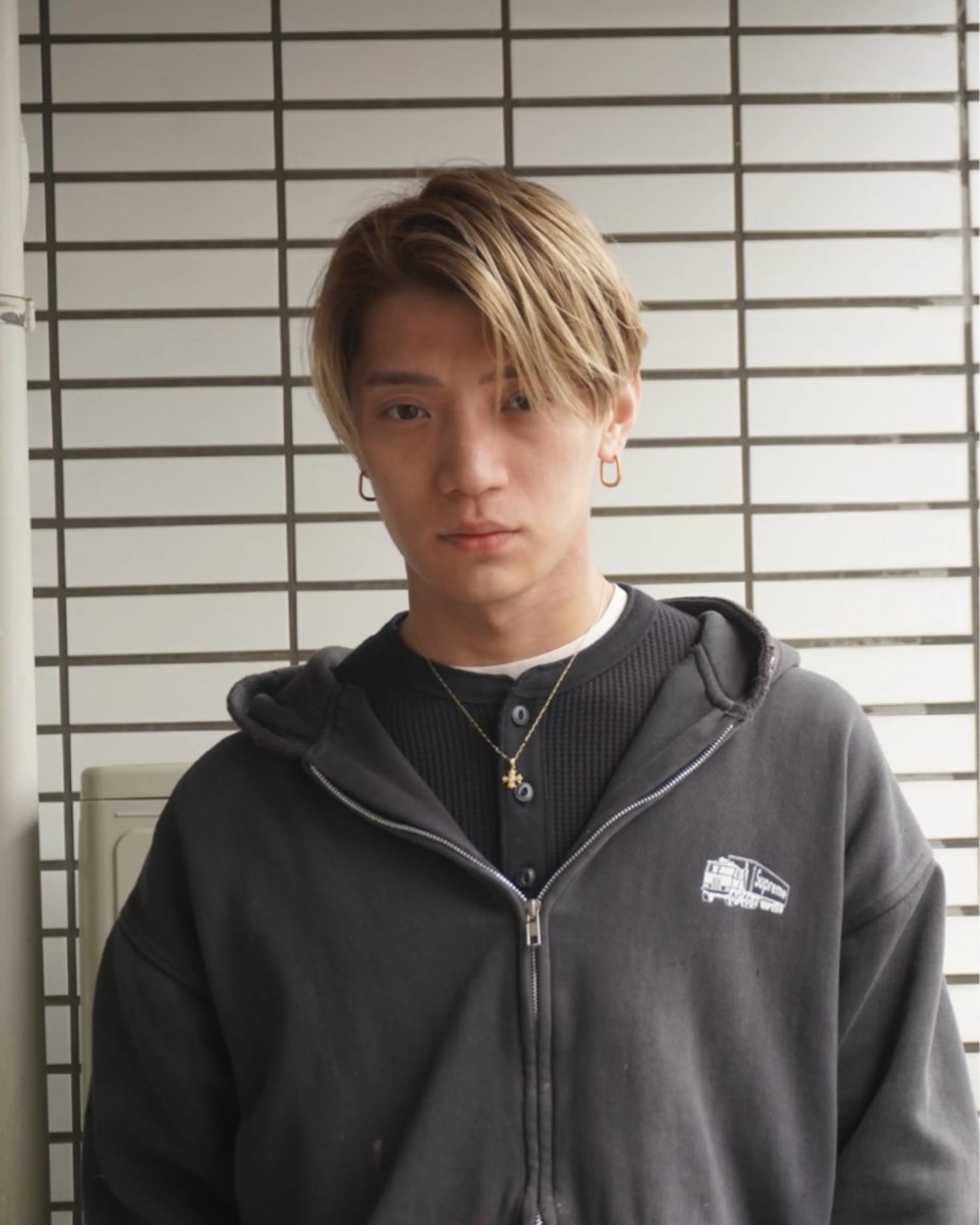 メンズ カット 毛流れヘア×眉 ワックス/RIKUのヘアスタイル