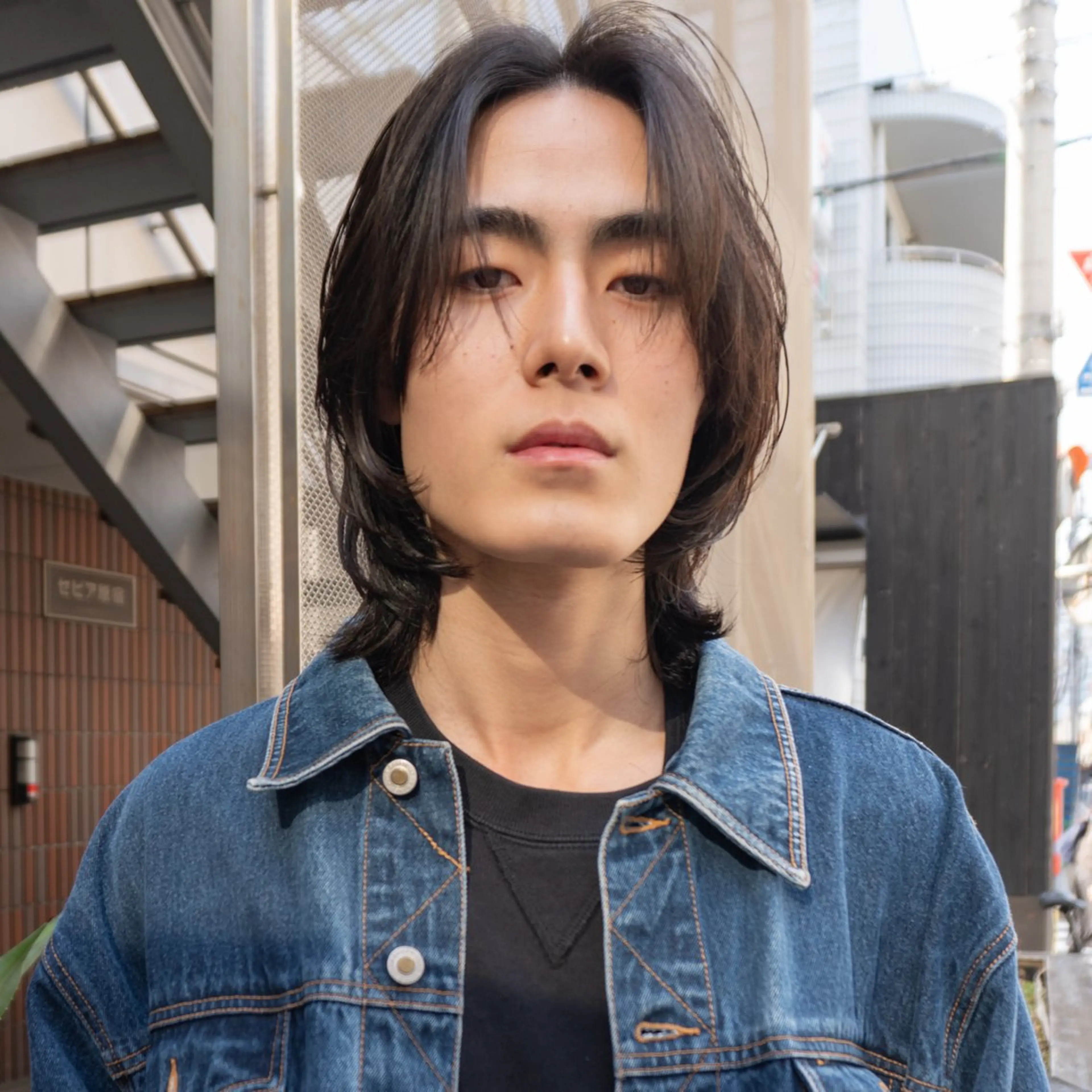 ミディアム パーマ メンズ ミディアムパーマ メンズパーマ ボブ カット パーマ トリートメント メンズヘア/パーマ/ SHOUTOのヘアスタイル