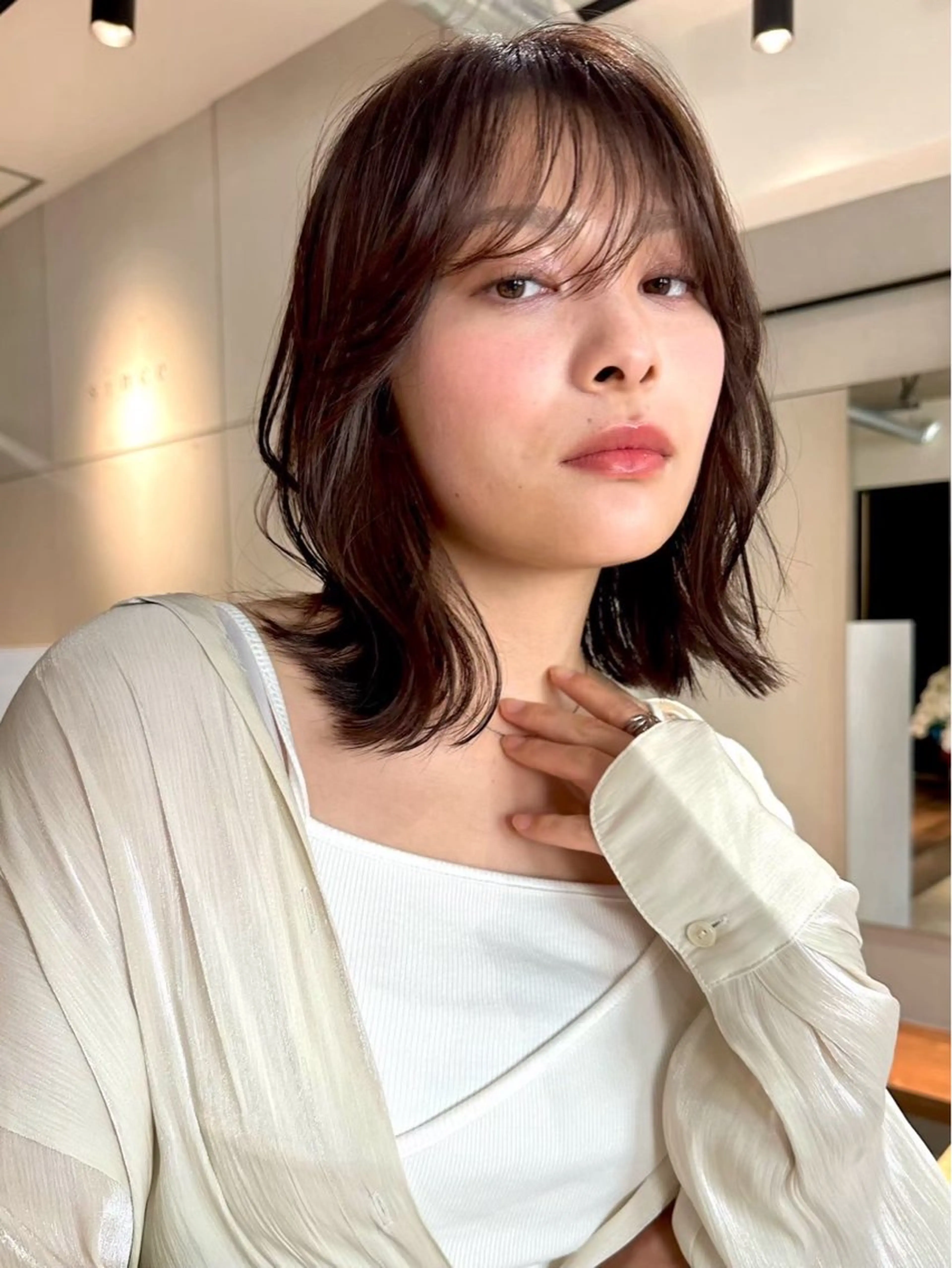 ミディアム カラー パーマ 💍🧸カラーモデル 募集中🧸💍のヘアスタイル