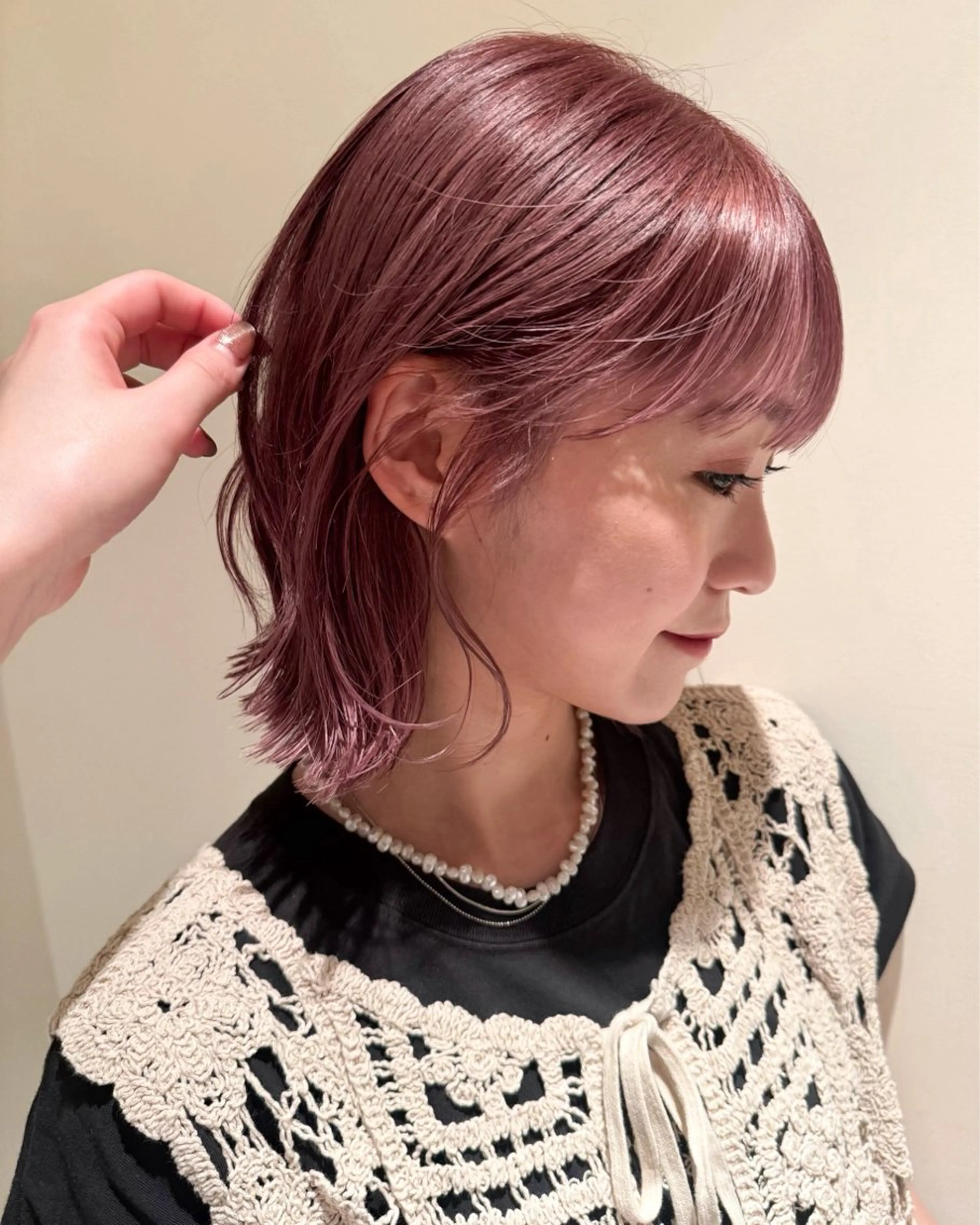 ショート カラー ヘアカラー トリートメント ヘッドスパ 松本優香/ボブ/ダ ブルカラー/髪質改善のヘアスタイル