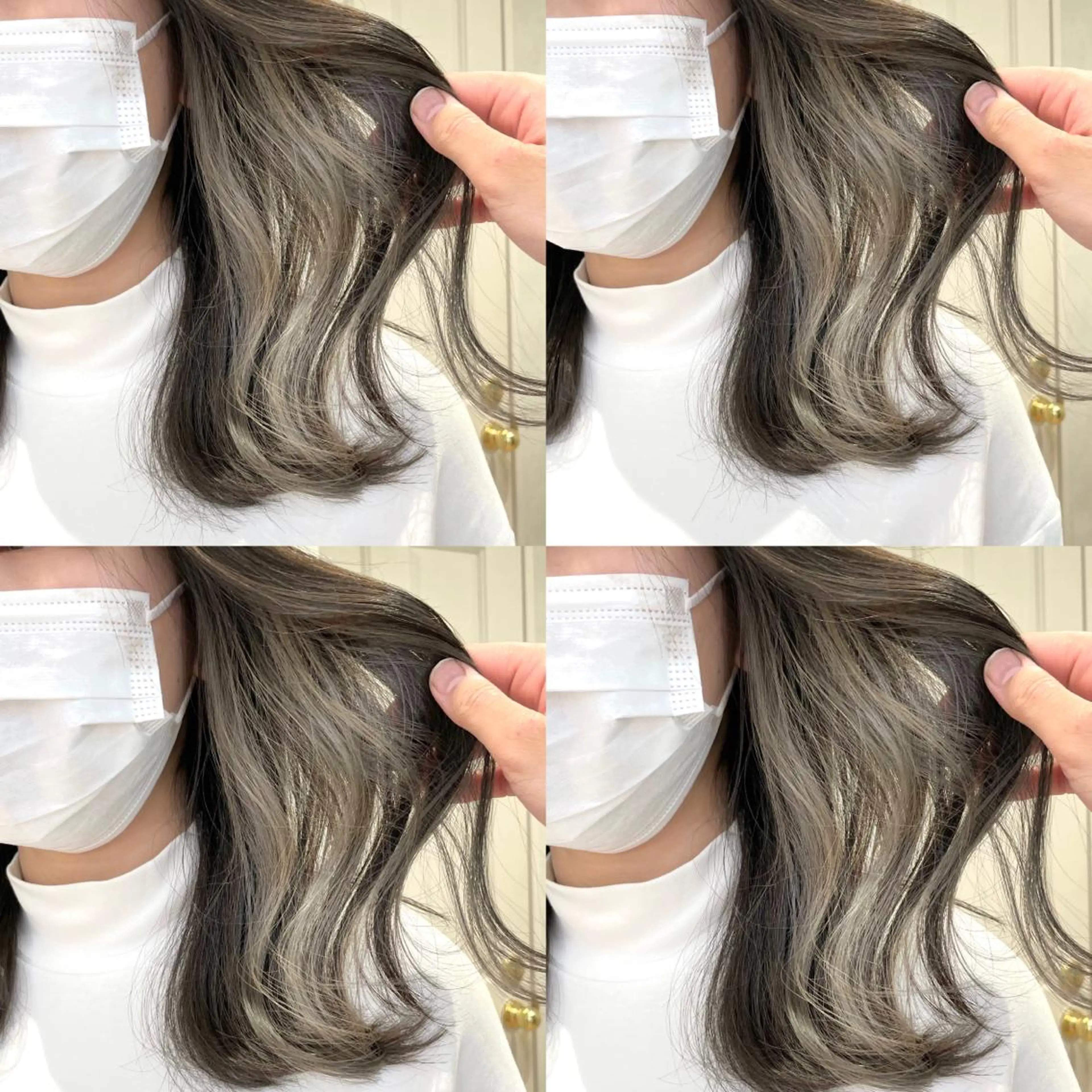 ミディアム カラー ヘアカラー トリートメント ♥️ブリーチ/ボブ/ レイヤー♥️maiのヘアスタイル