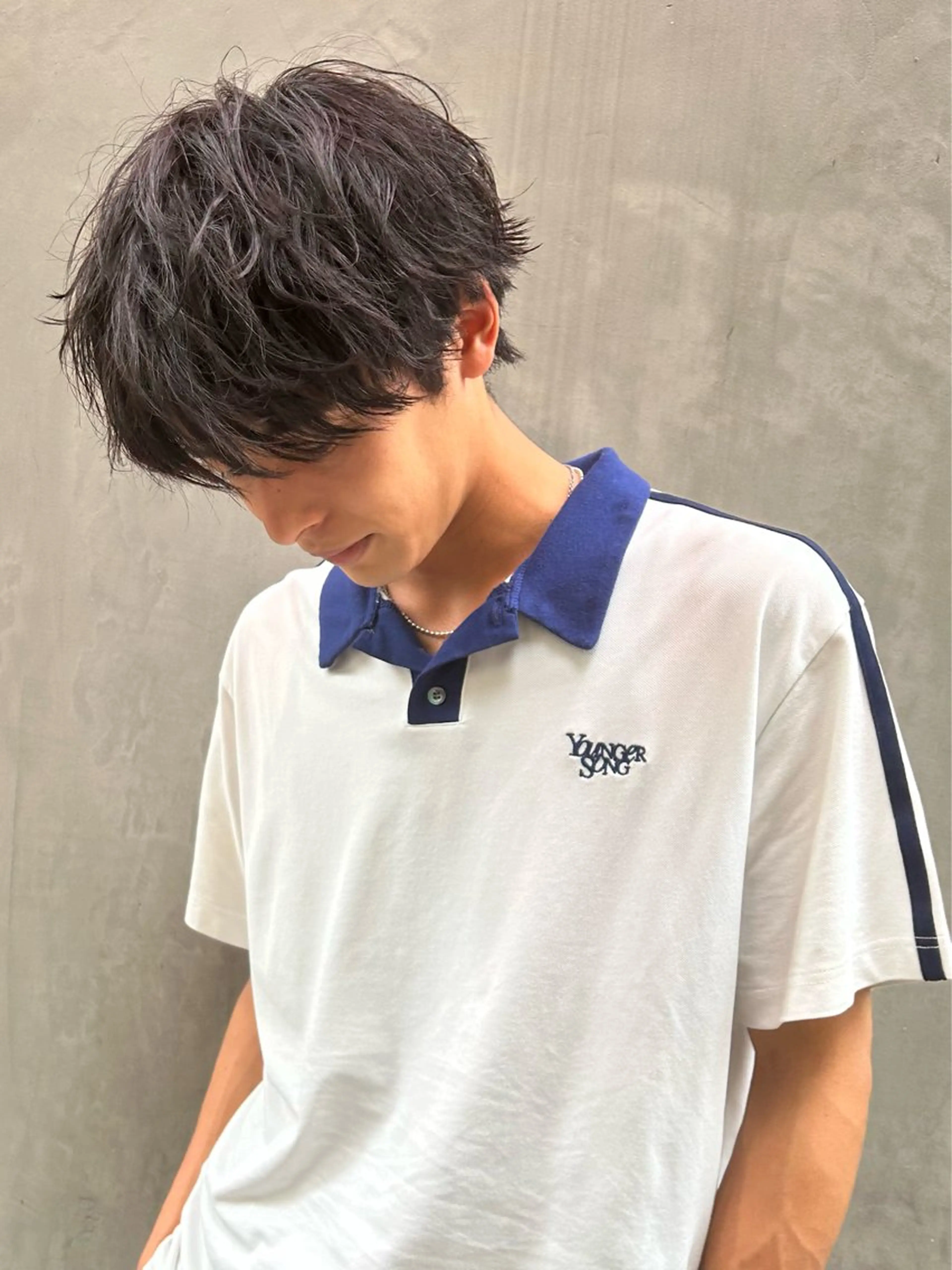 ショート メンズ アップバング ビジネス センターパート フェードカット メンズハイライト カット パーマ 💁‍♂️メンズカッ トパーマ💈大田涼華のヘアスタイル