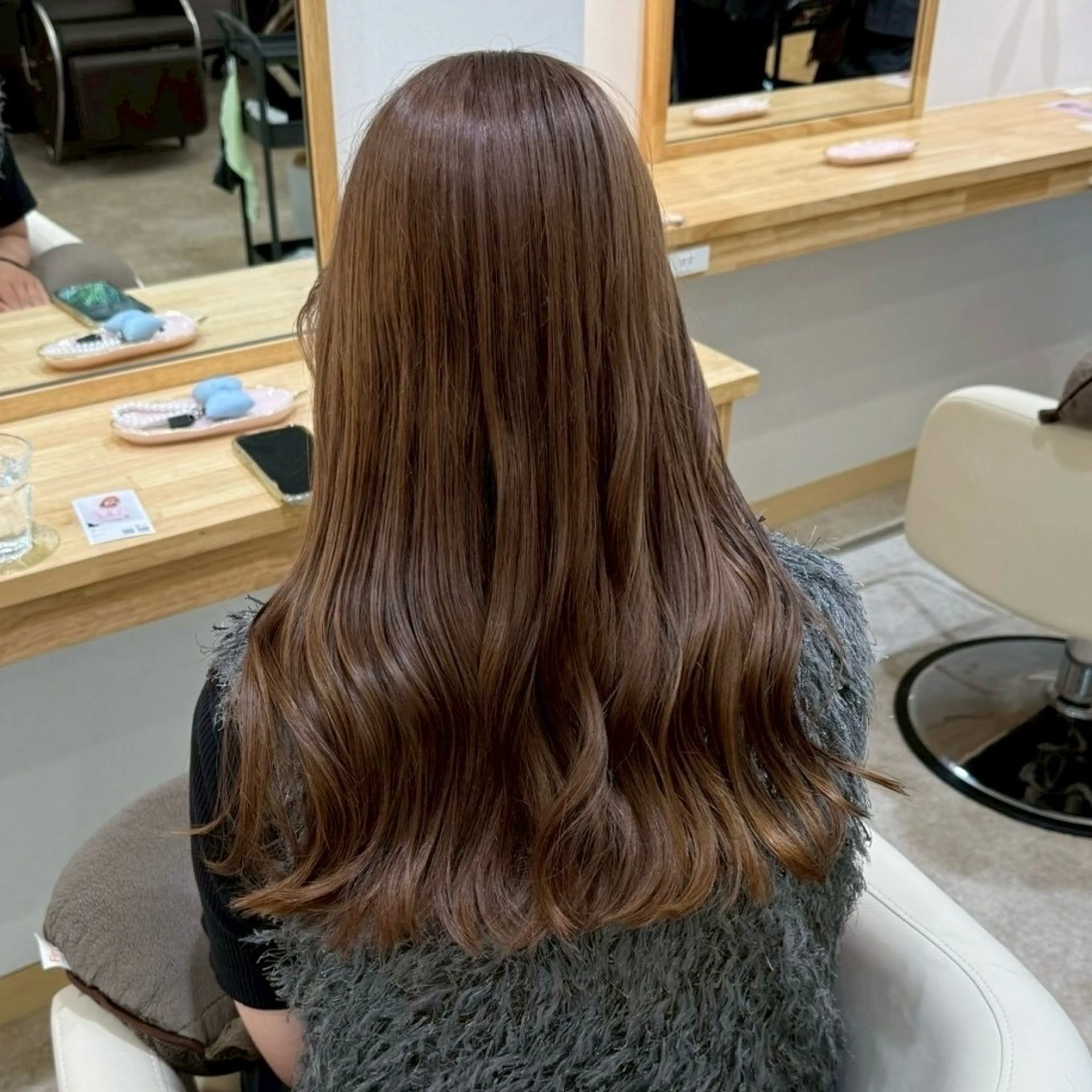 ロング カラー カット ヘアカラー トリートメント 清潔感ｶｯﾄ×透明感 ｶﾗｰ/ゆんな🫧のヘアスタイル