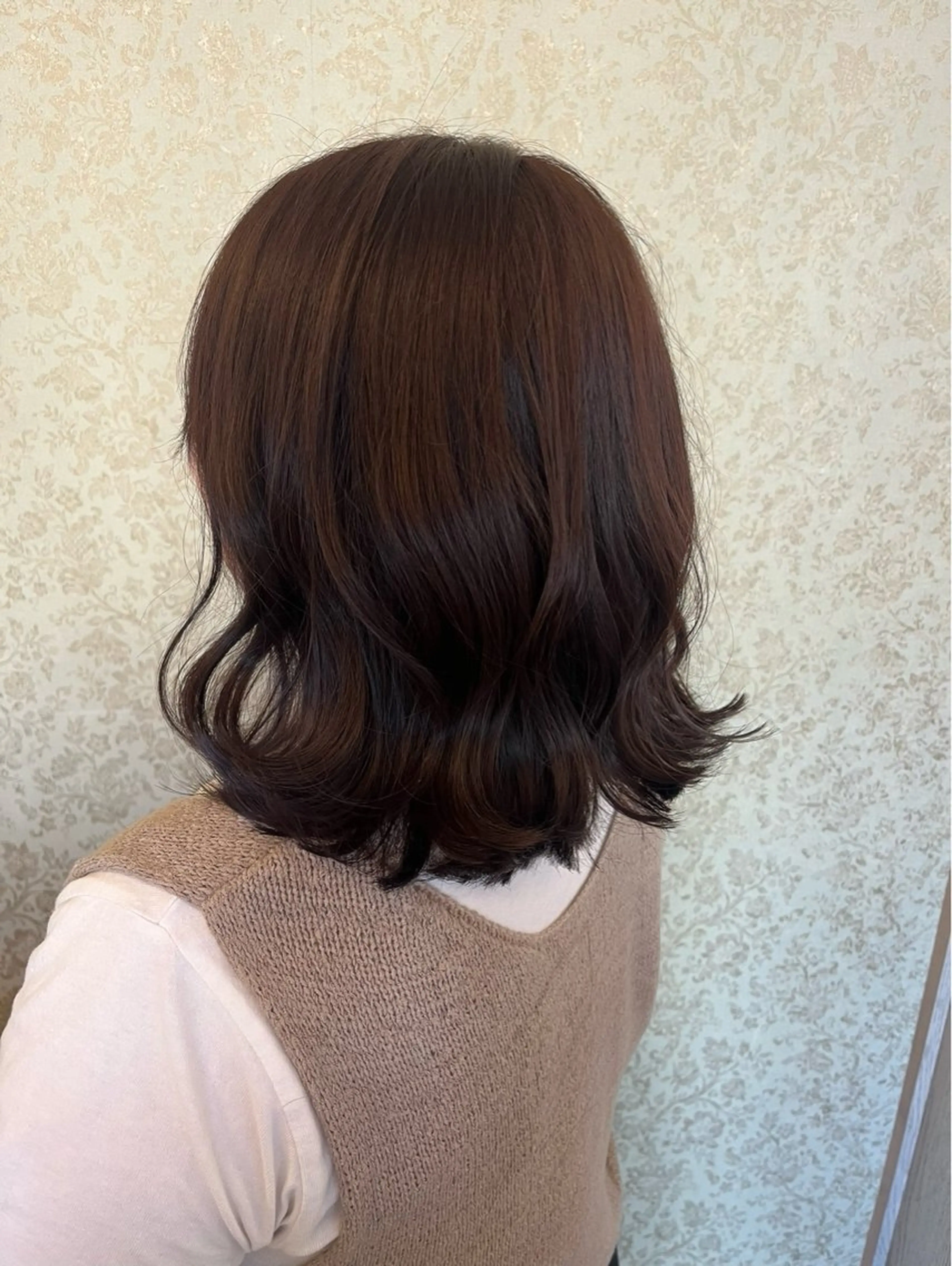 セミロング パーマ Calbari 中田 莉紗/奥州市水沢のヘアスタイル