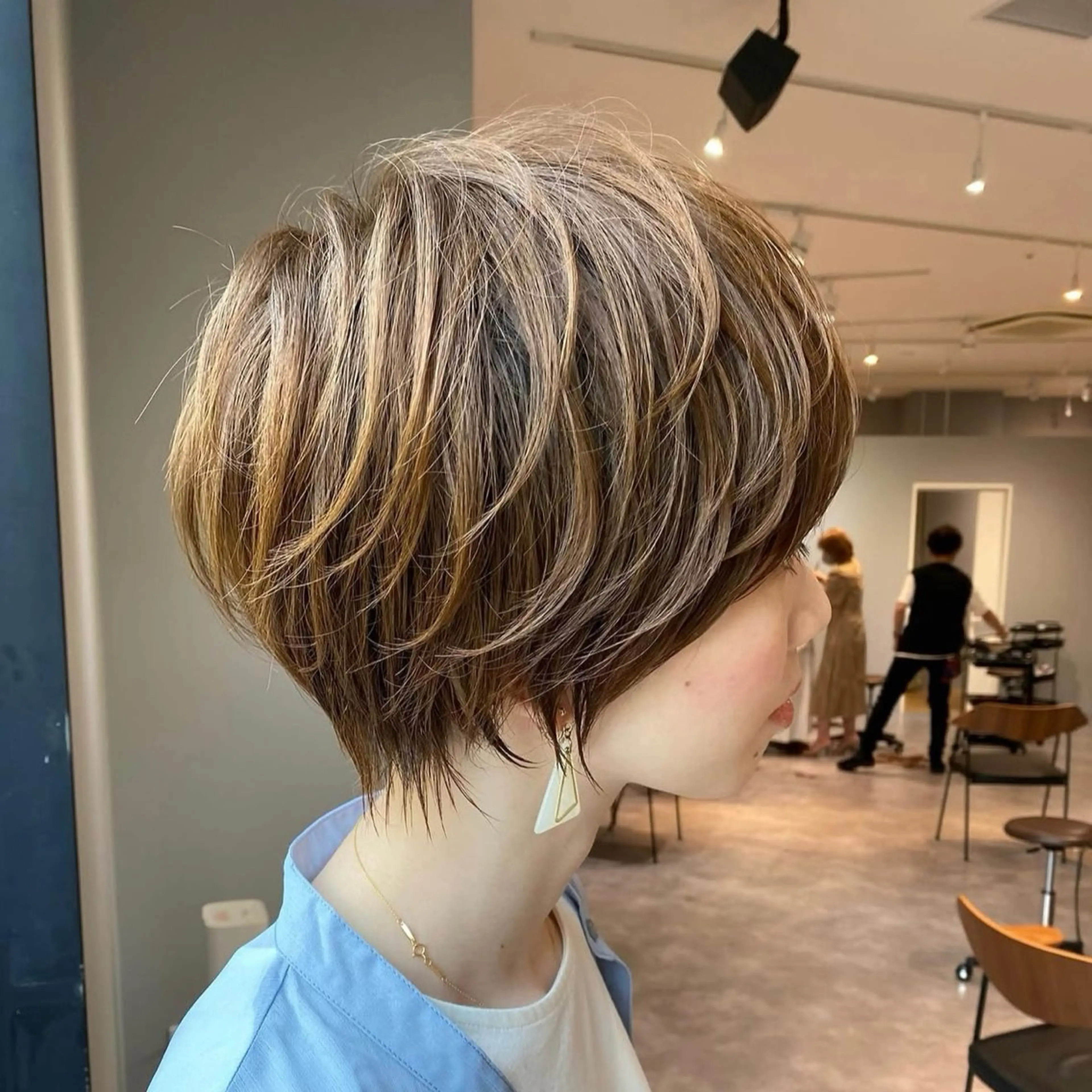 【✨📷🆗撮影可能限定クーポン✨】 似合わせショート➕透明感カラー➕トリートメントの写真