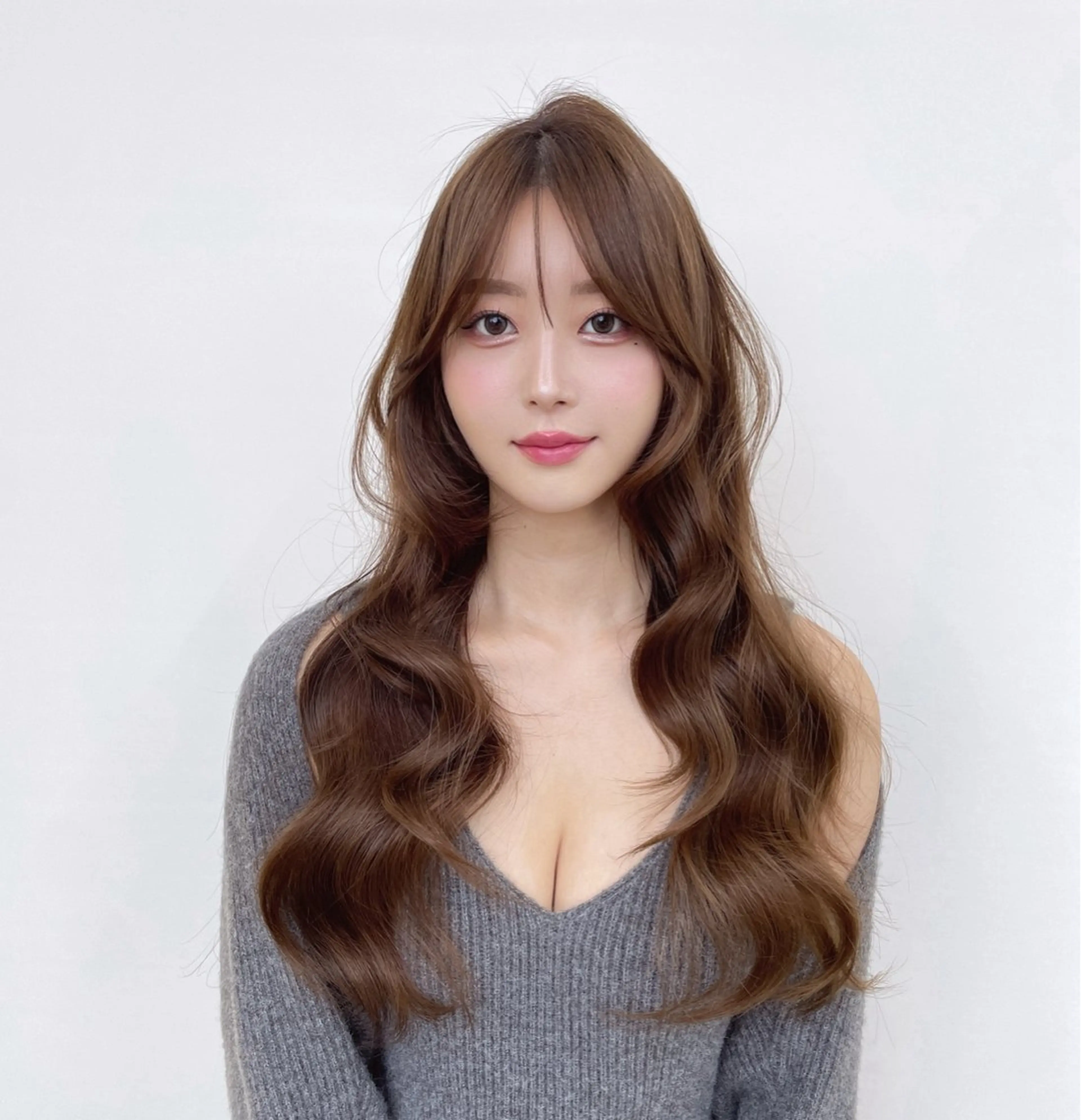 ロング カット ヘアカラー トリートメント レイヤー/顔周り /韓国ヘア/TAKUのヘアスタイル