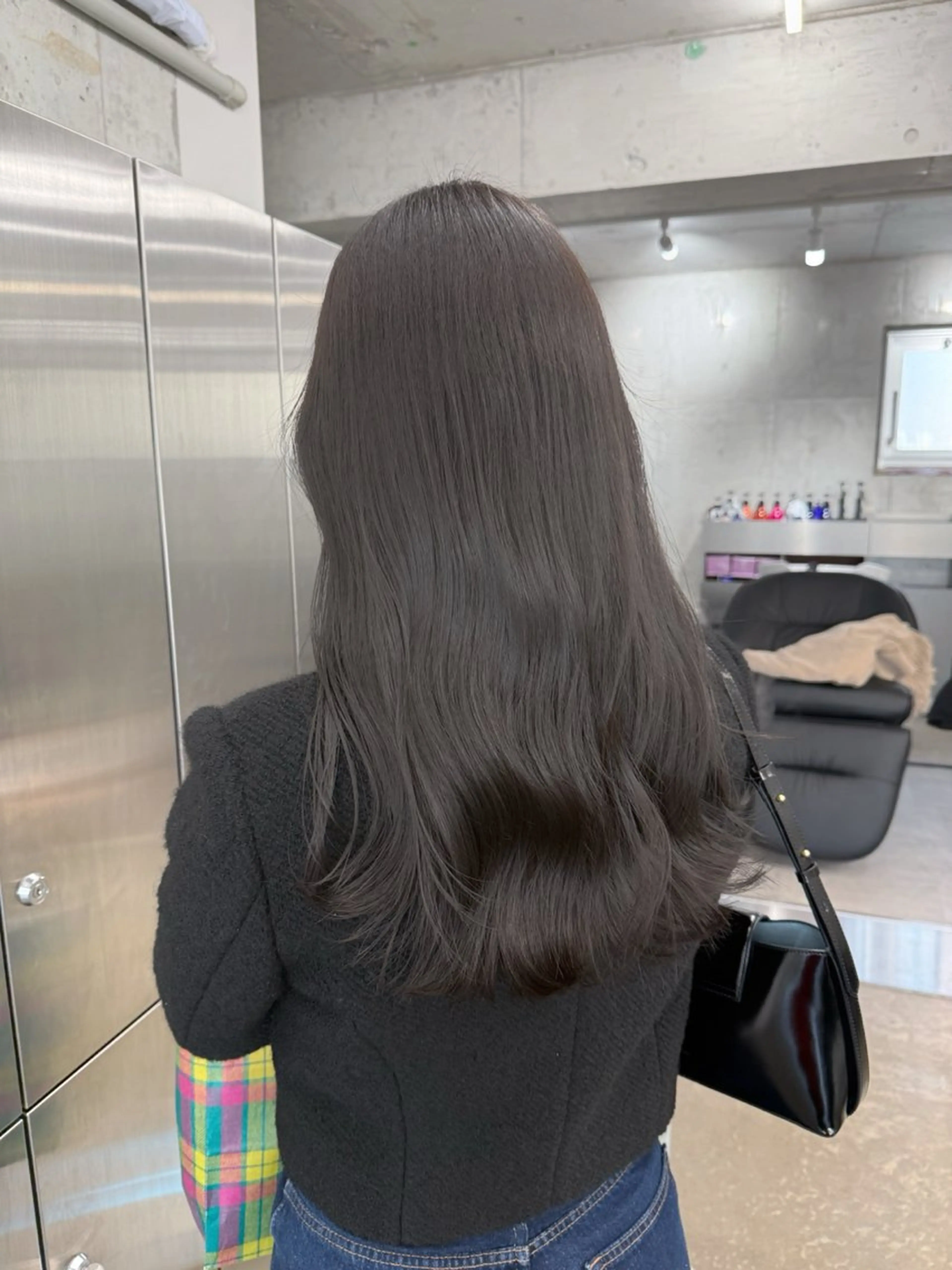 ロング カラー グレージュ アイスグレージュ カット ヘアカラー トリートメント 高橋大樹/グレージュ 透明感/髪質改善のヘアスタイル