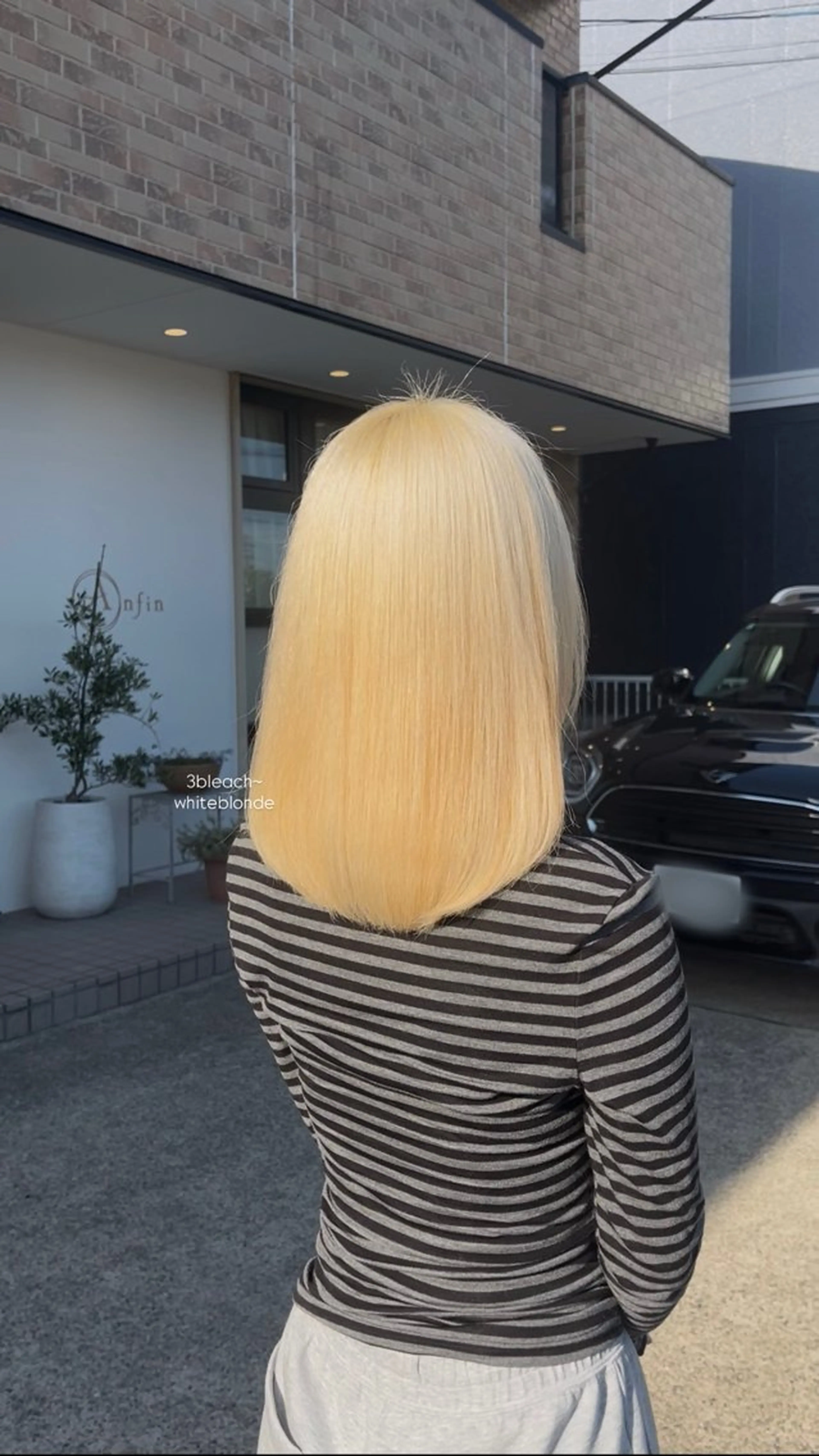 ミディアム ヘアカラー オリーブカラー/ 縮毛矯正 マナミ🎀のヘアスタイル