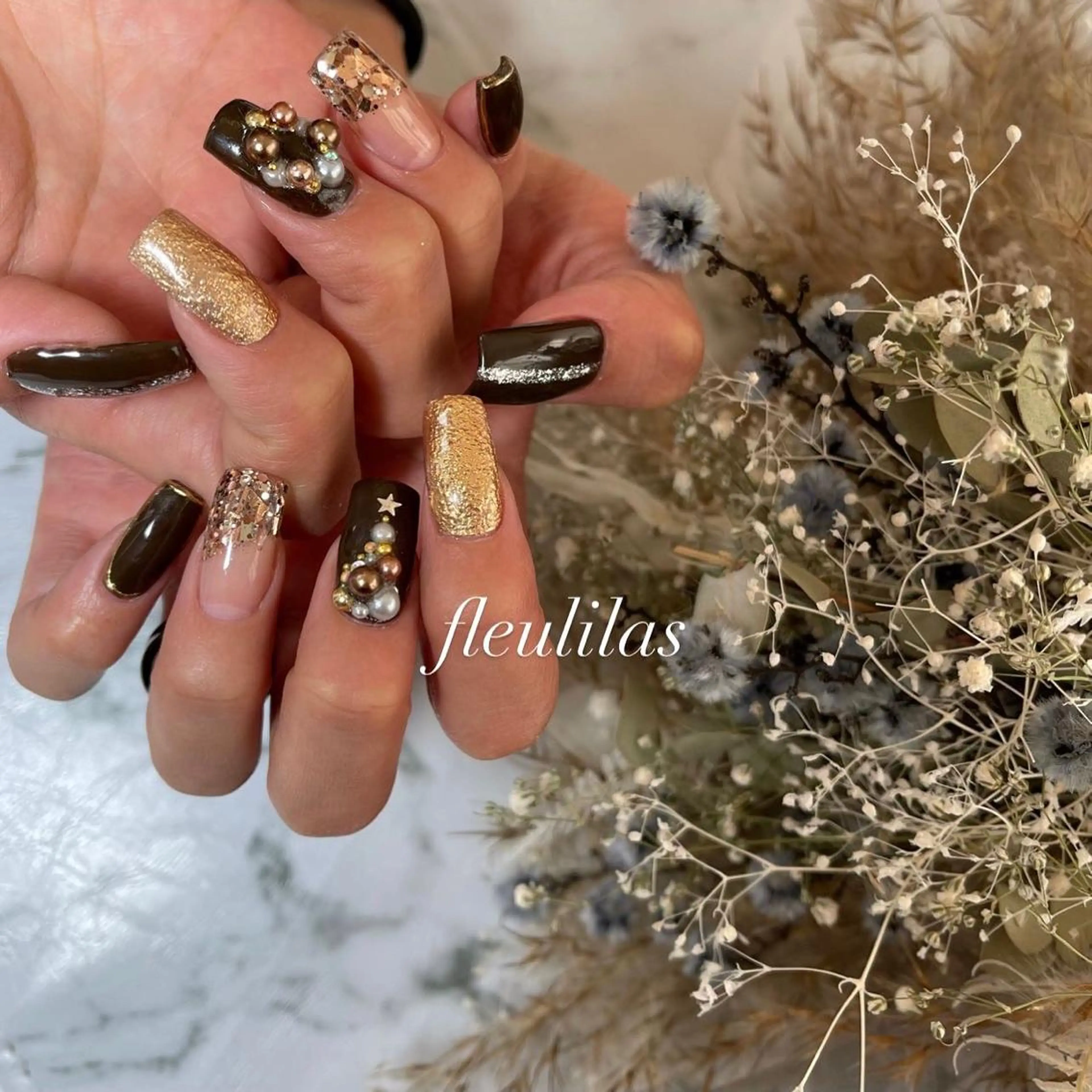 ネイル 冬ネイル クリスマス fleulilas 松葉のその他イメージ