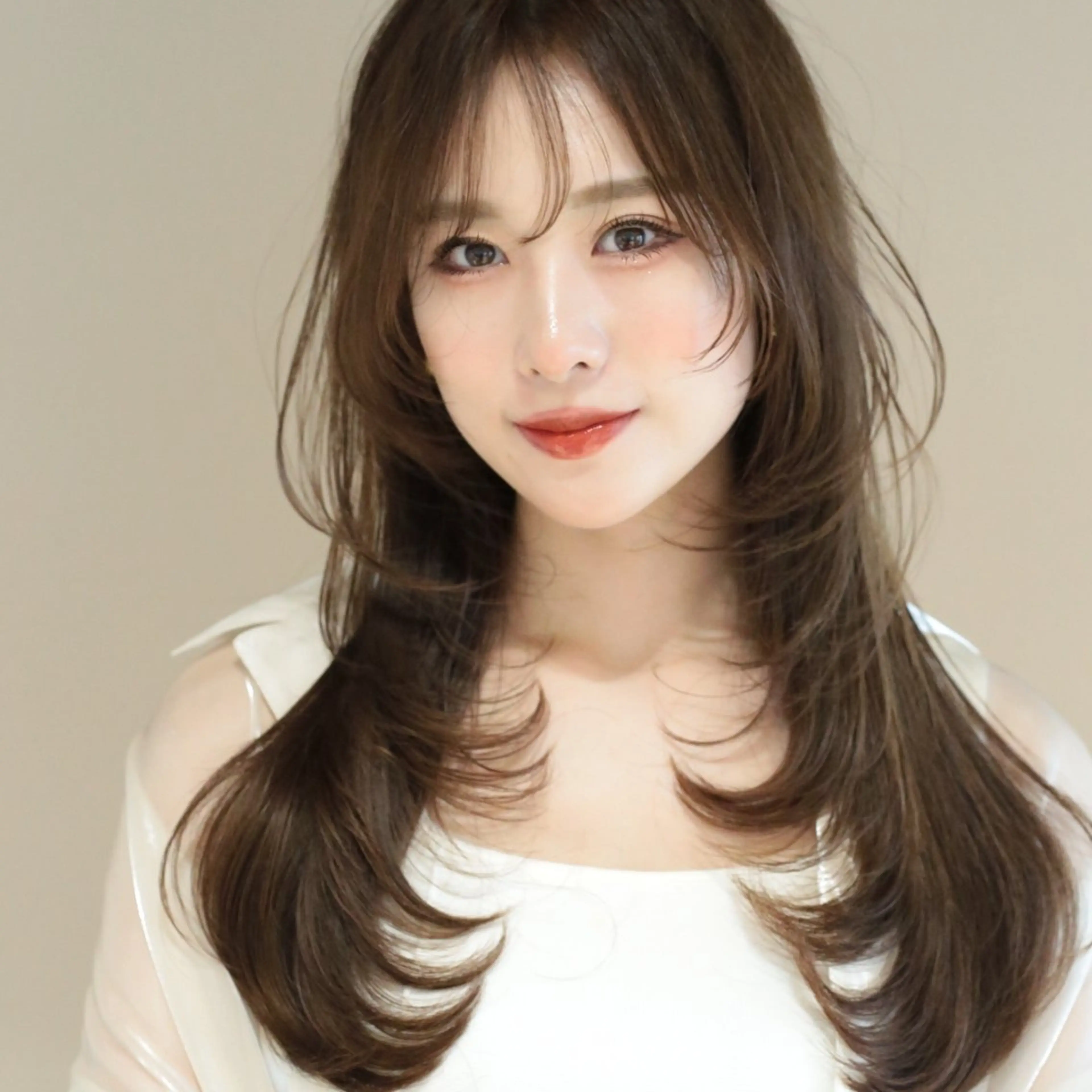 ロング カット ヘアカラー トリートメント Nanako。/韓国 ハッシュカットのヘアスタイル