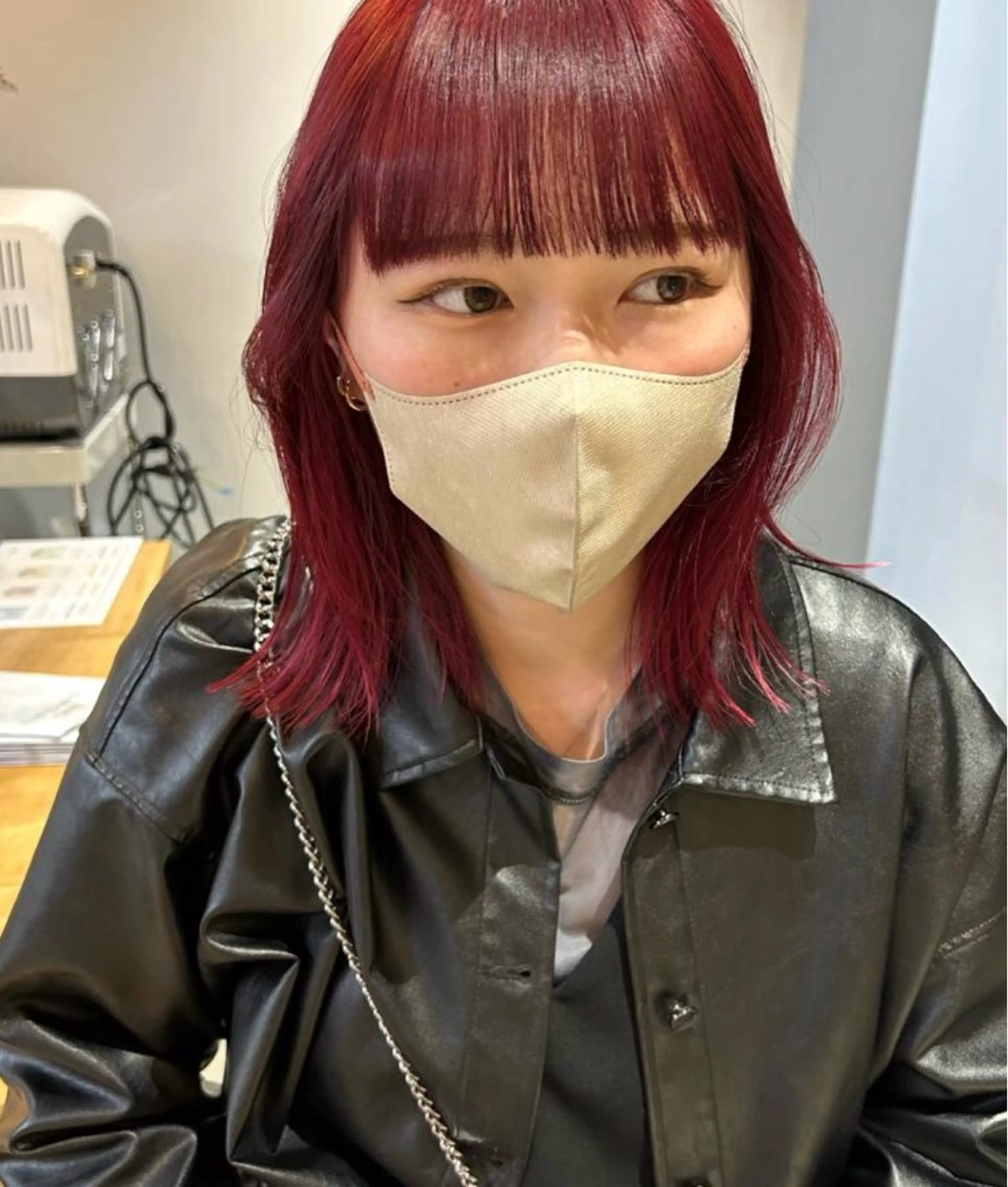 ミディアム カラー ボブレイヤー ブリーチ ボブ レイヤーカット ヘアカラー トリートメント ラフで可愛いヘア 🐈‍⬛Rukaのヘアスタイル