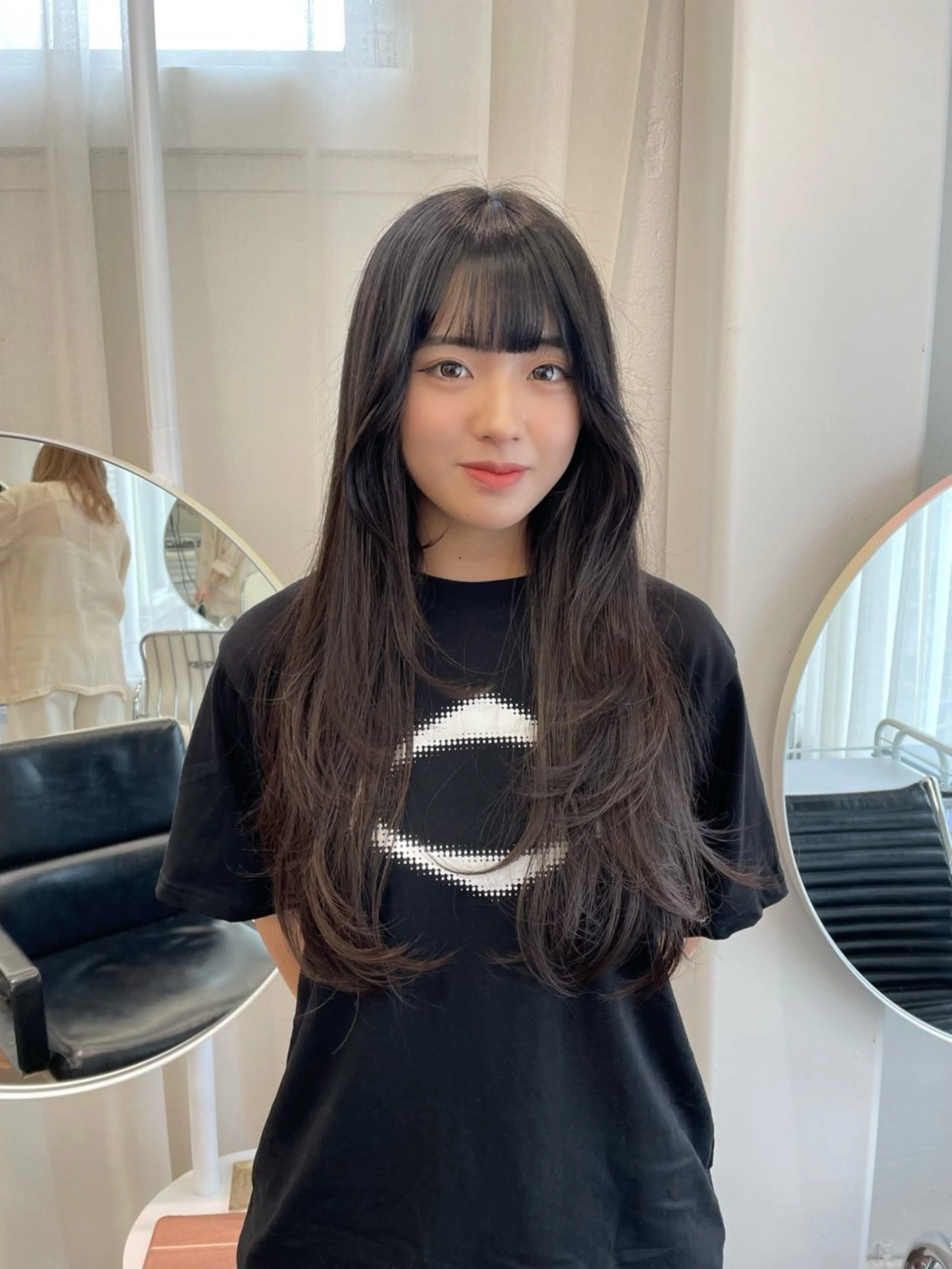 ロング カラー カット ヘアカラー トリートメント レイヤーカット🎀 kanaのヘアスタイル