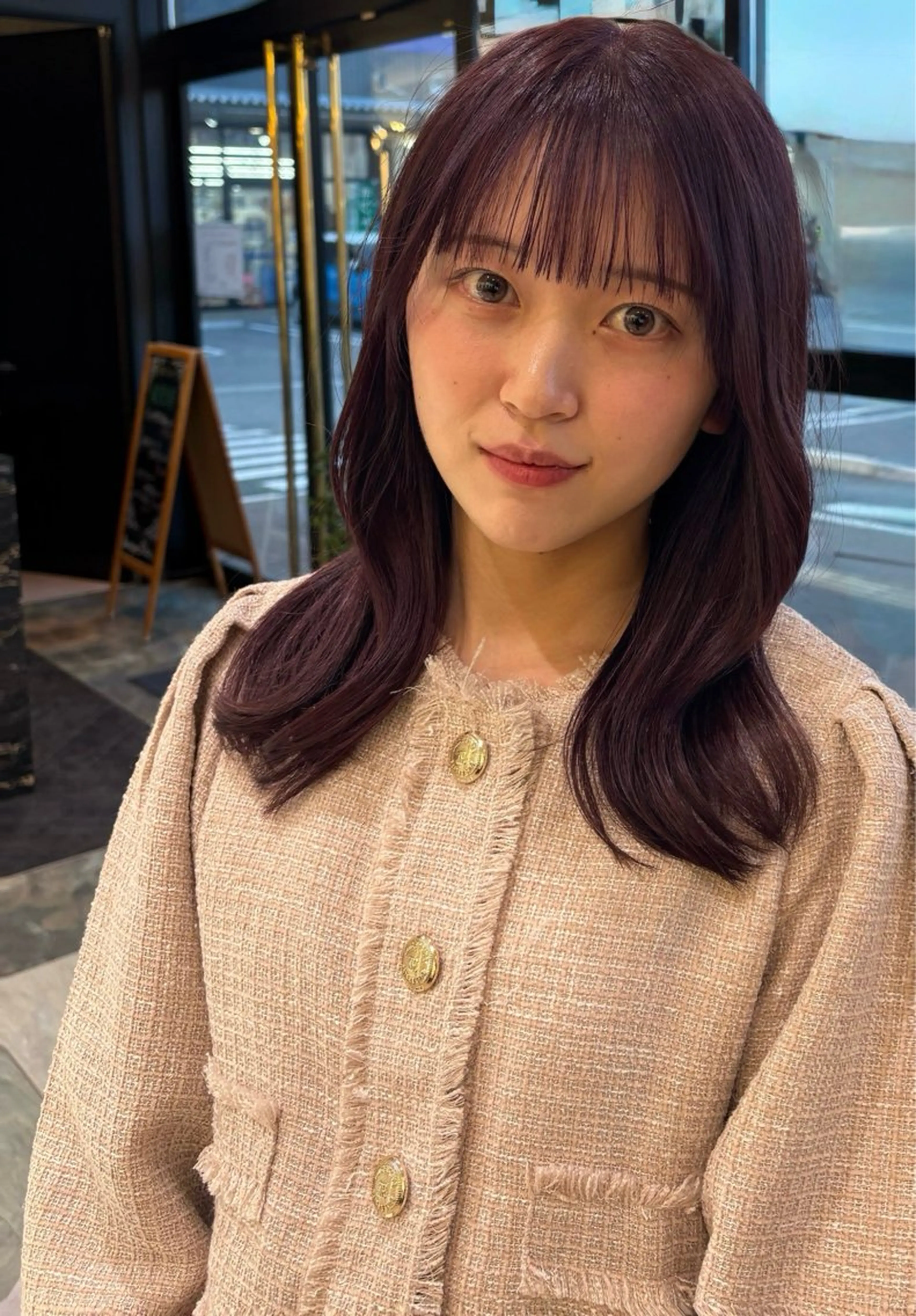 セミロング ヘアカラー RITZ 髪質改善/ 清水のヘアスタイル