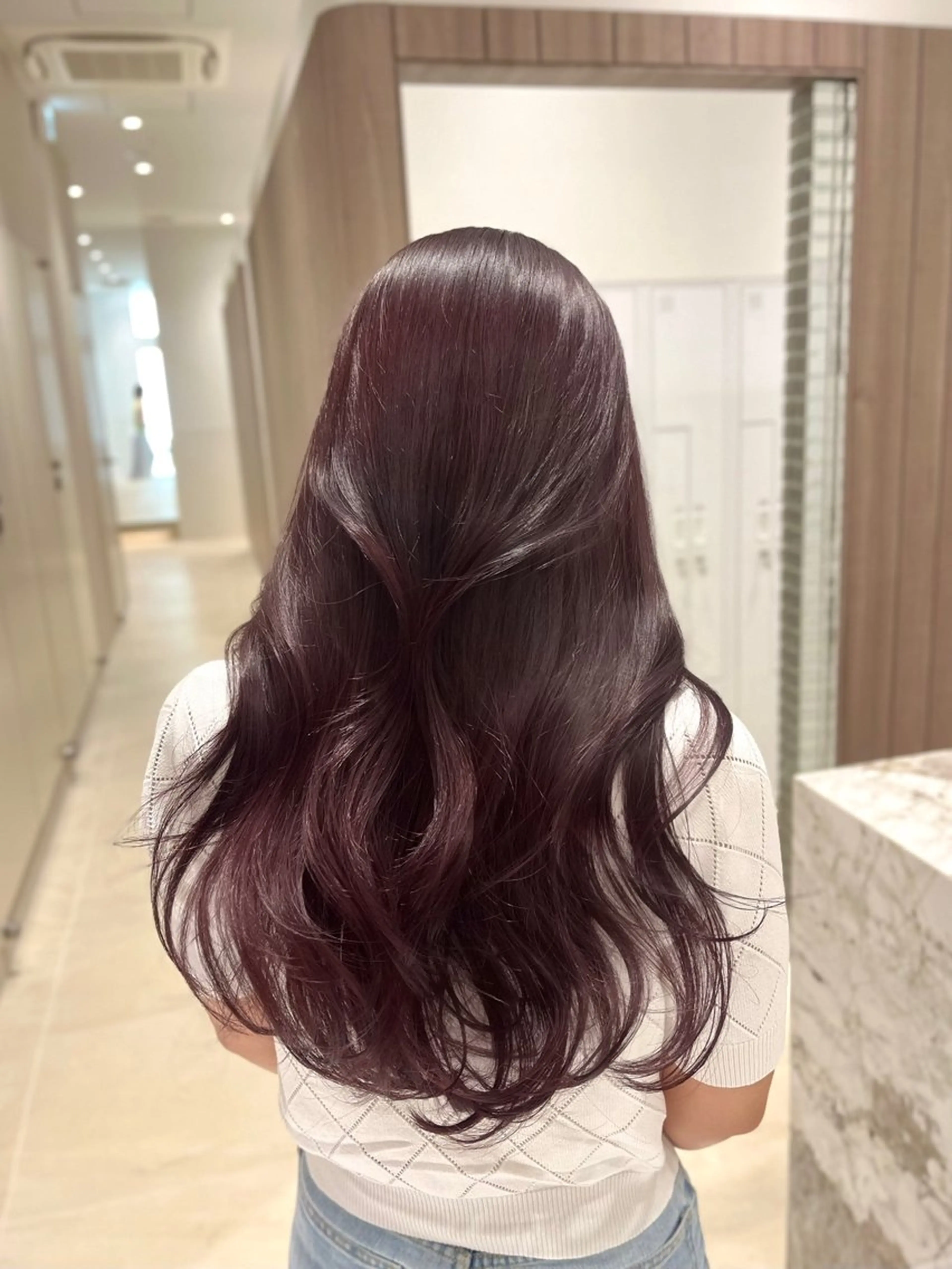 ロング ヘアカラー トリートメント ヘアセット RIKO👼🏻💓 韓国ガーリーのヘアスタイル