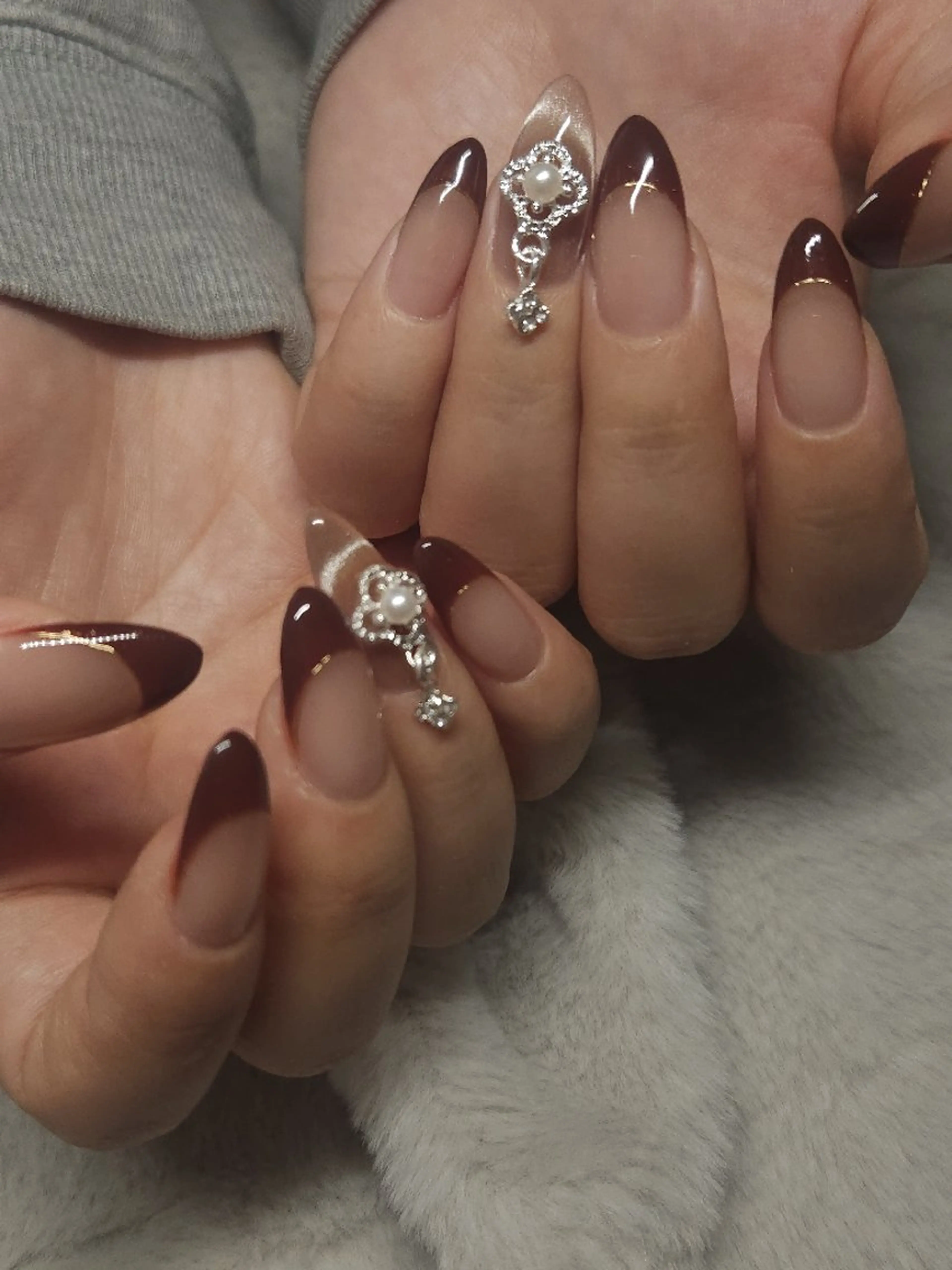 ネイル 成人式 持ち込み ハンドネイル mukuby_ manamiのネイルデザイン