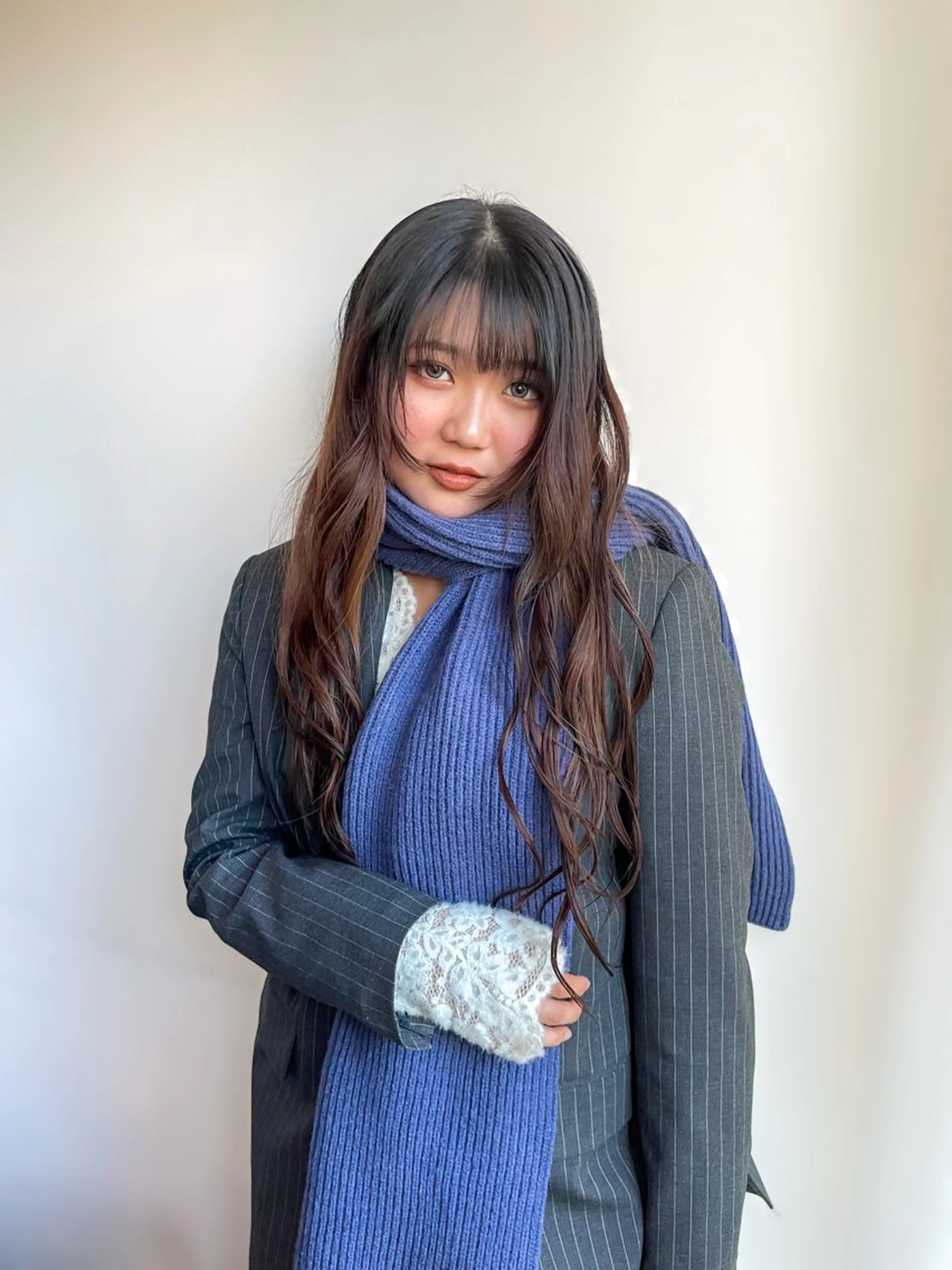 ロング 鈴木瑛里／ブロンド ベージュ／男女のヘアスタイル