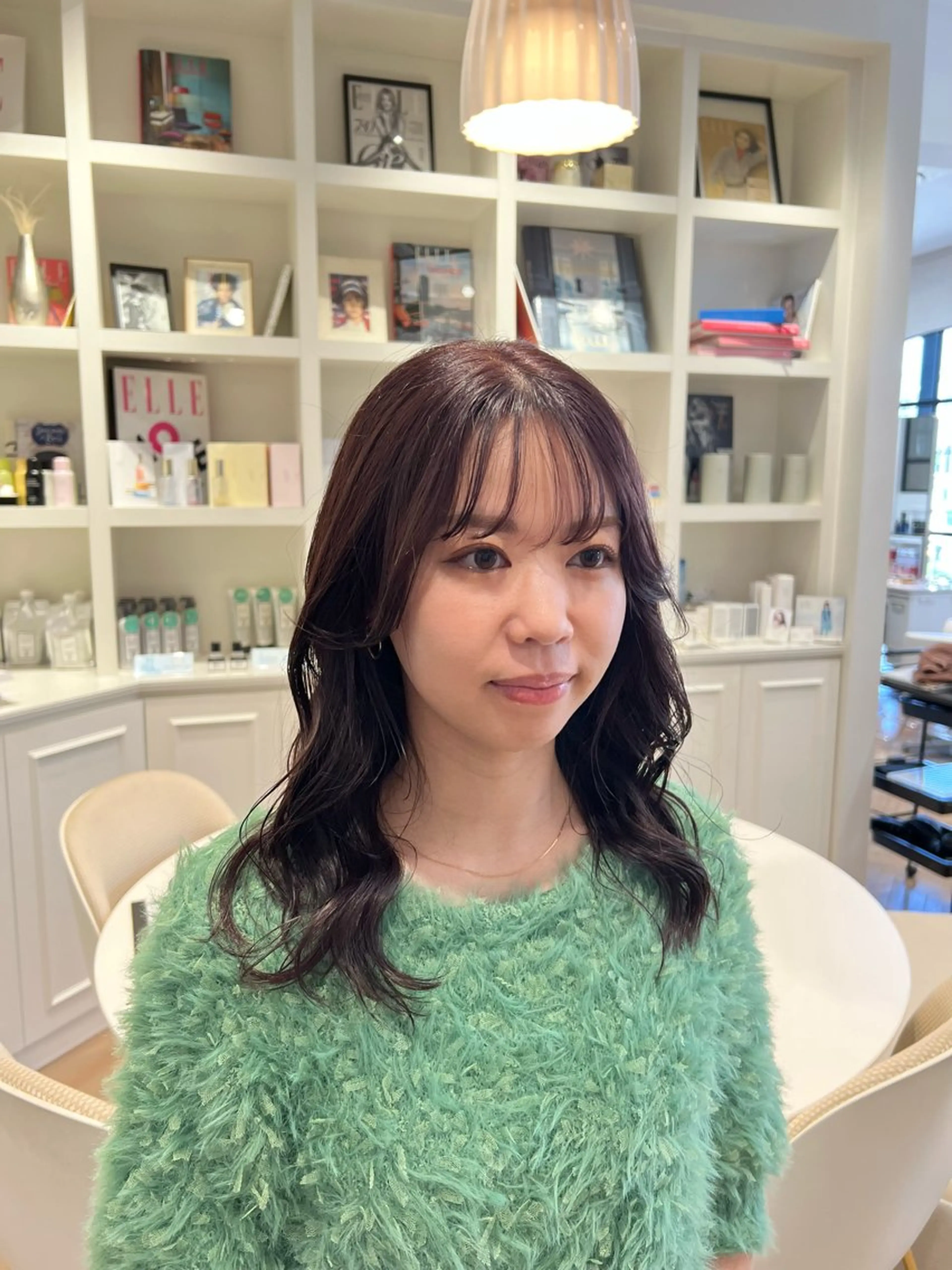 ミディアム カラー 透明感カラー ラベンダーカラー 似合わせ/レイヤー 💟SAEのヘアスタイル