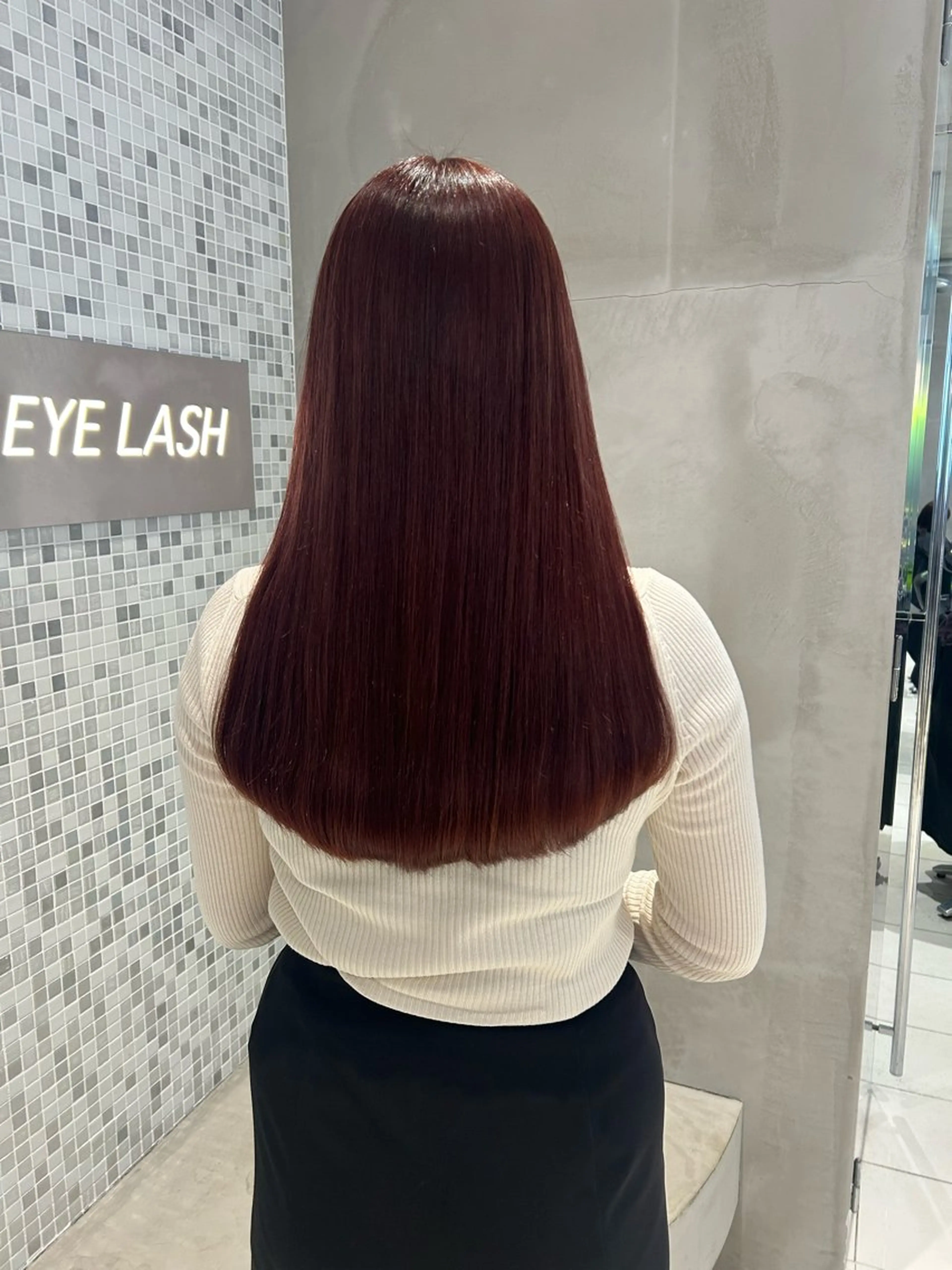 ロング カラー カット 縮毛矯正 透明感カラー🫧 nanohaのヘアスタイル