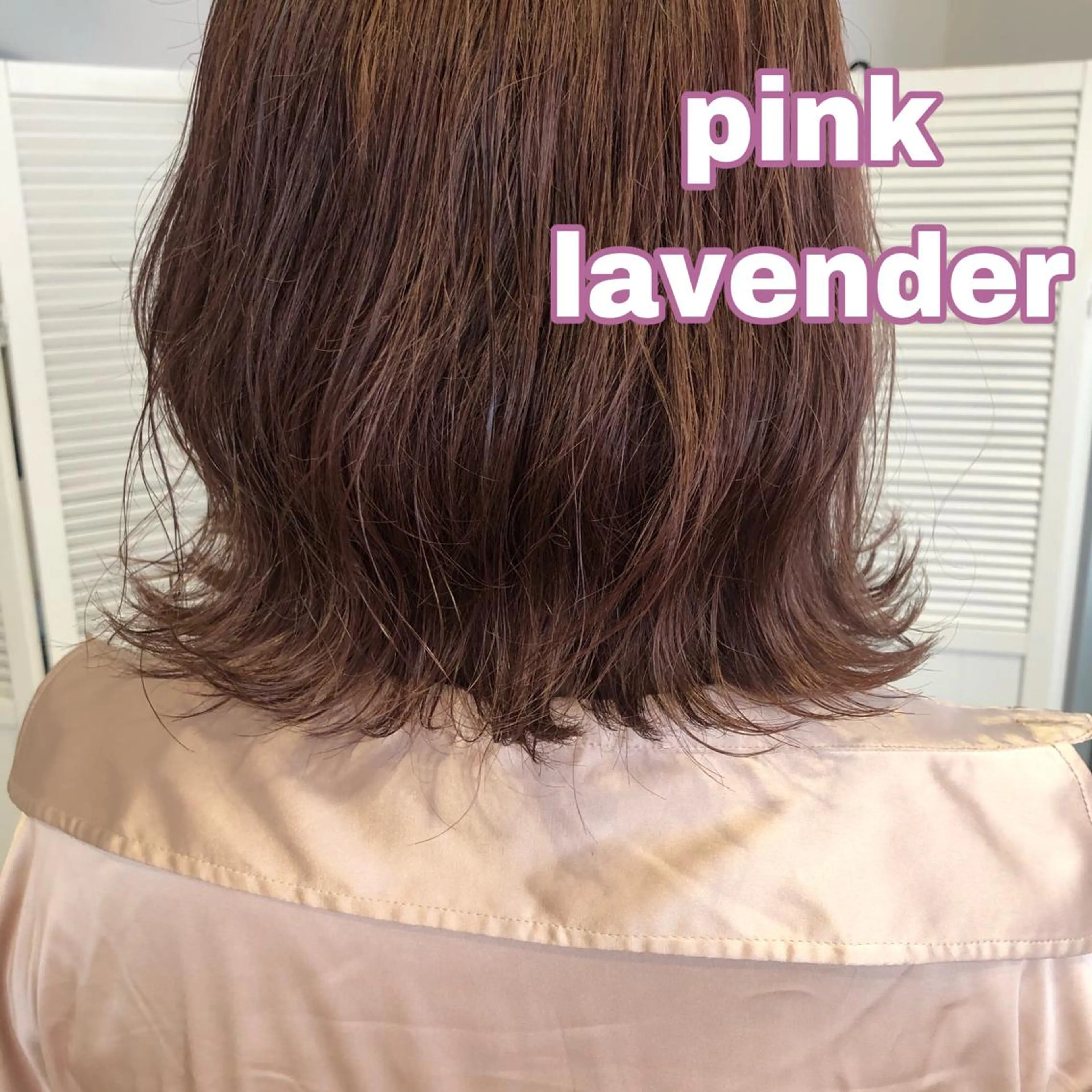 カラー ラベンダーカラー ピンクカラー なつき/艶ピンク/ girly hairのヘアスタイル