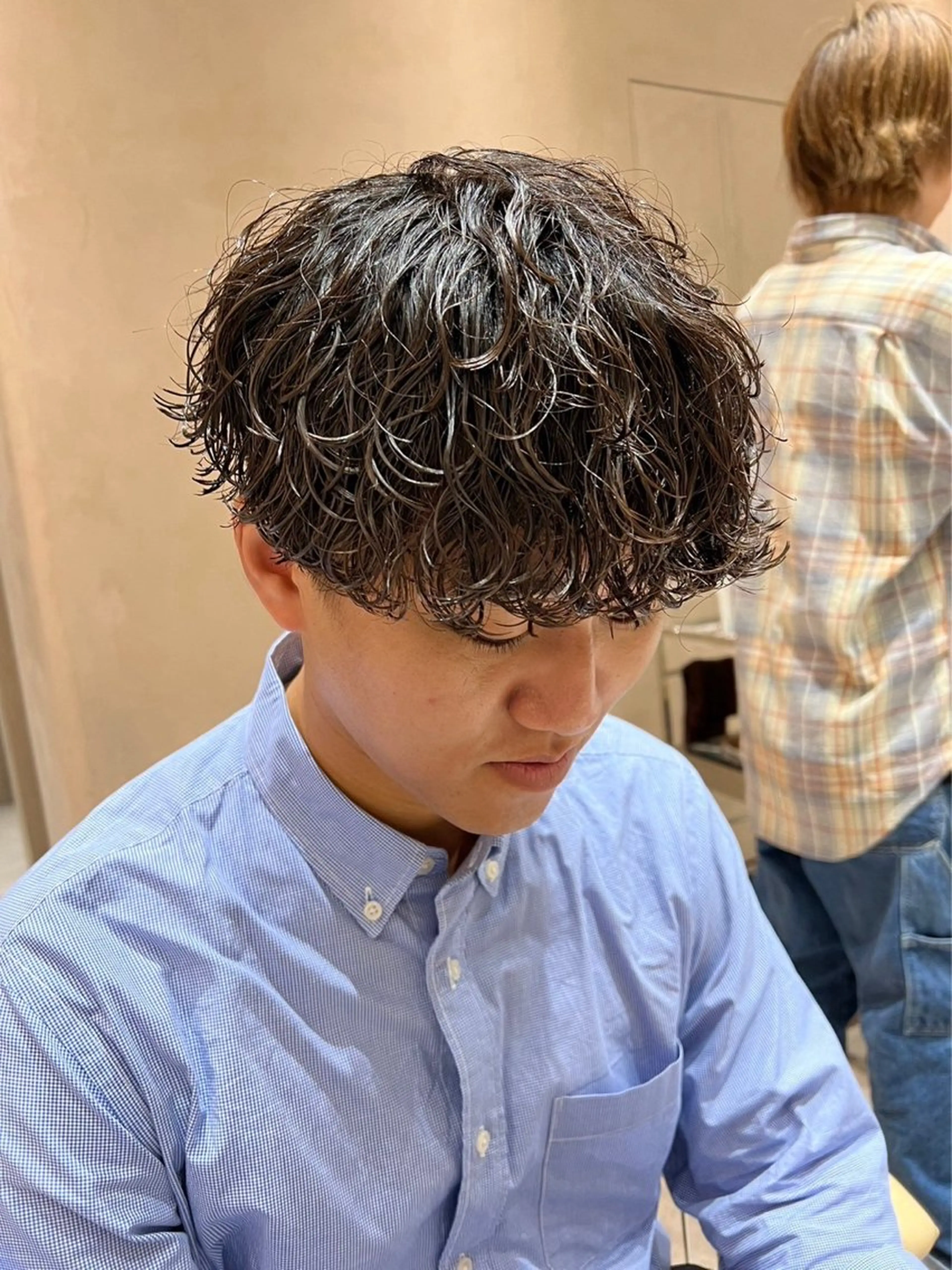 ショート パーマ メンズ カット パーマ トリートメント 丸山飛鳥/アメカジ /パーマ/渋谷/のヘアスタイル