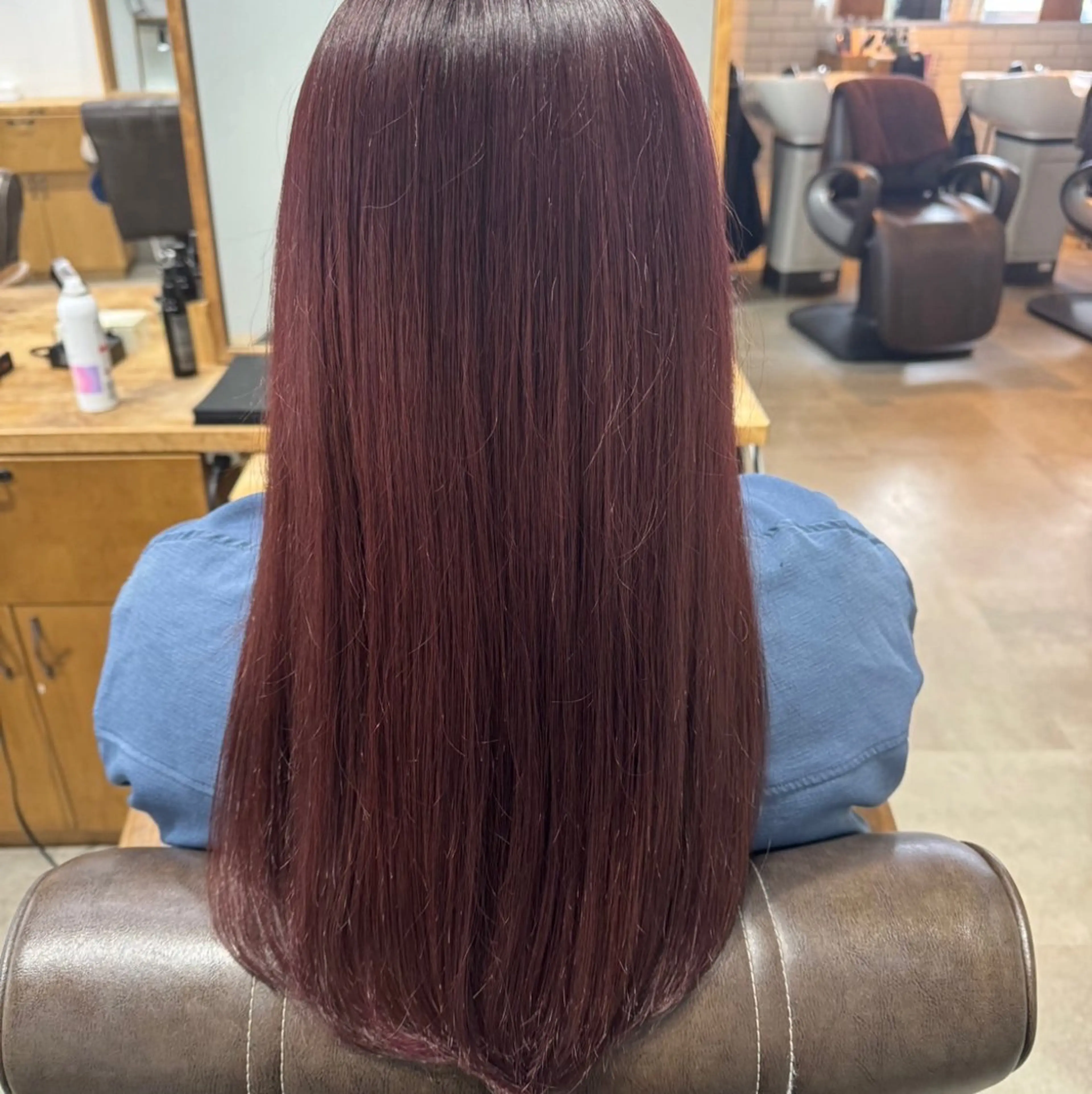 ロング カラー ピンクカラー ロング 安岡美咲✂︎ 艶カラー/髪質改善のヘアスタイル