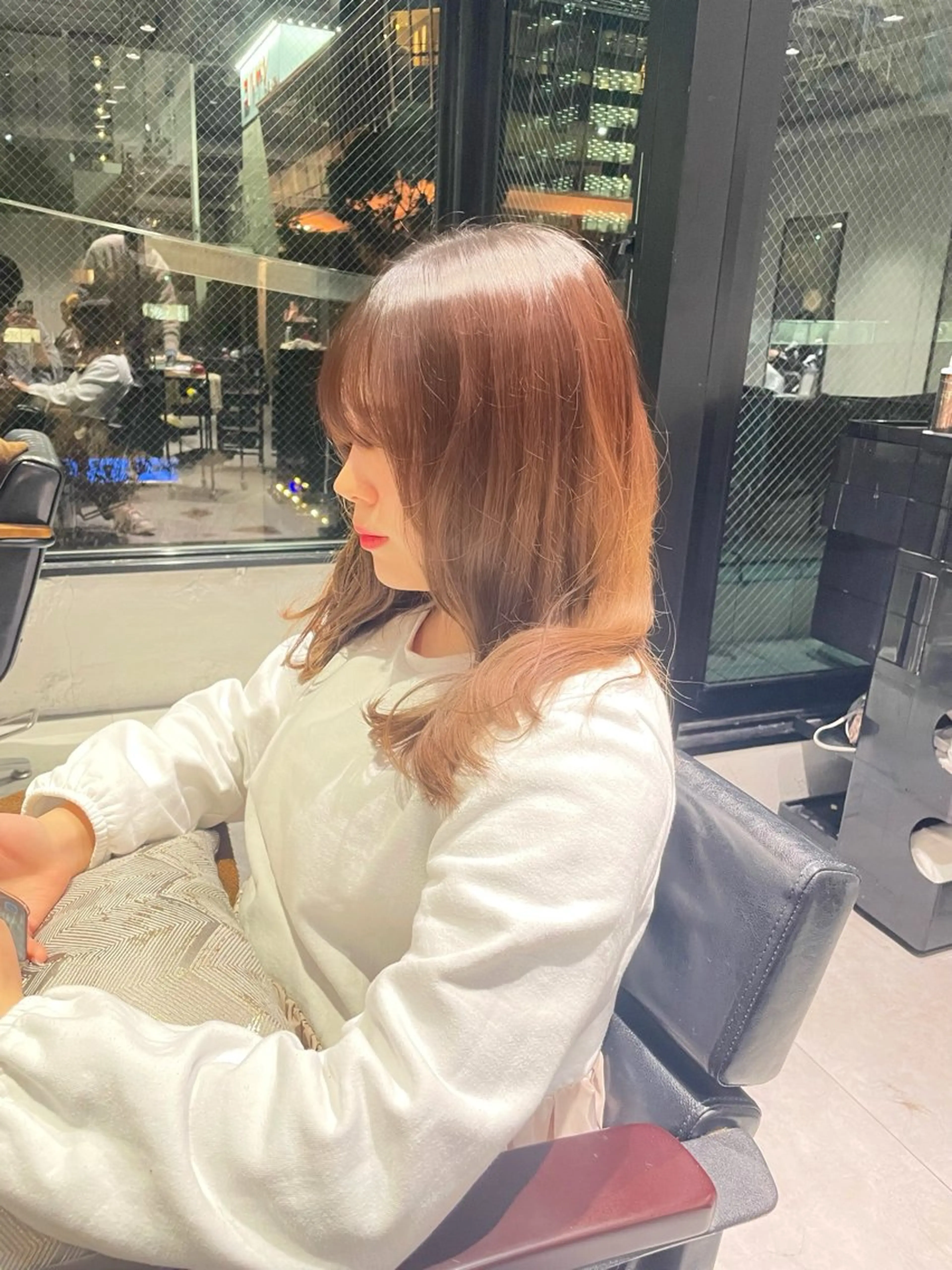 ミディアム カラー カット ヘアカラー CHERIM ❤️‍🔥新家光葉のヘアスタイル
