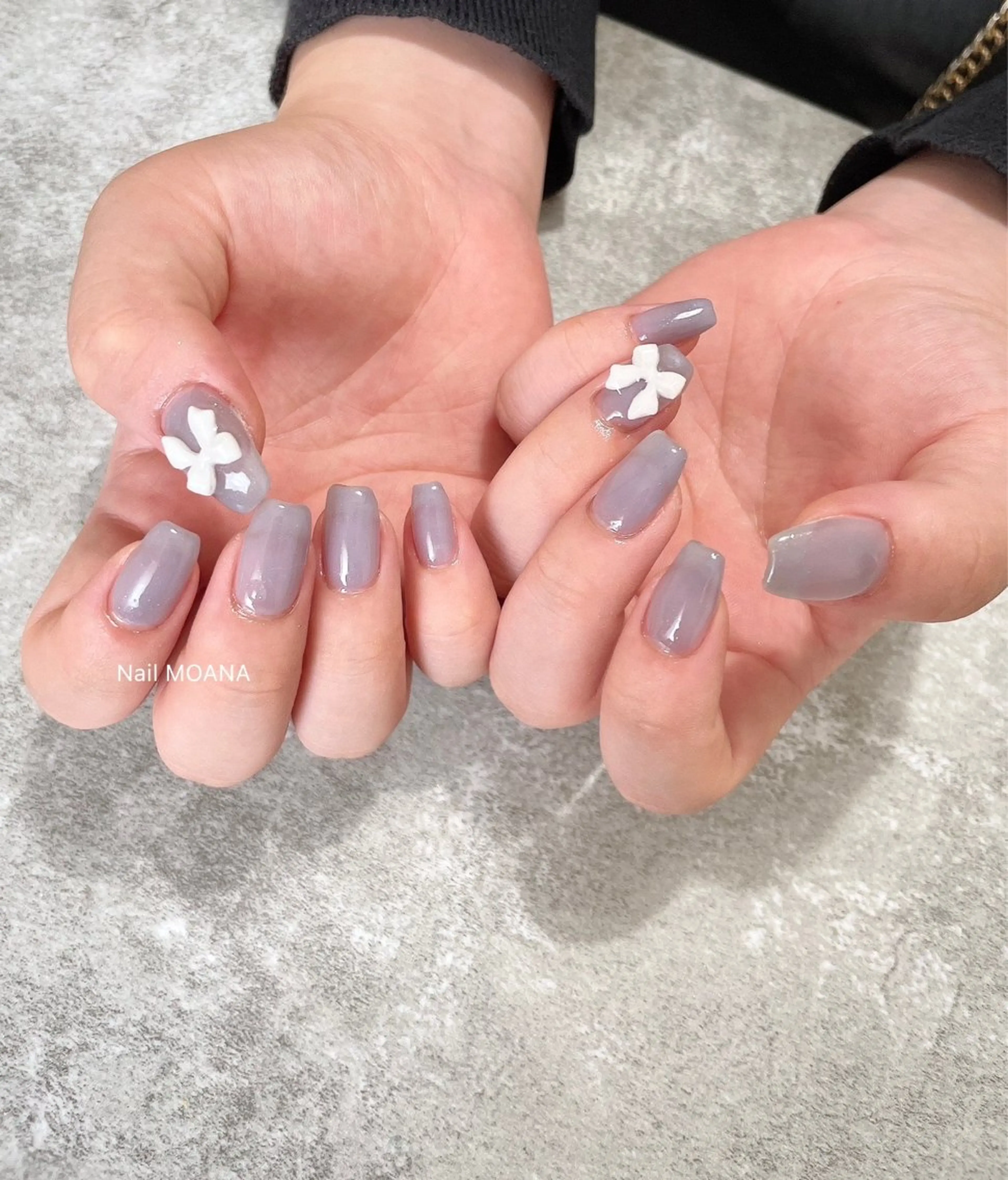 ネイル リボン nail moanaのネイルデザイン