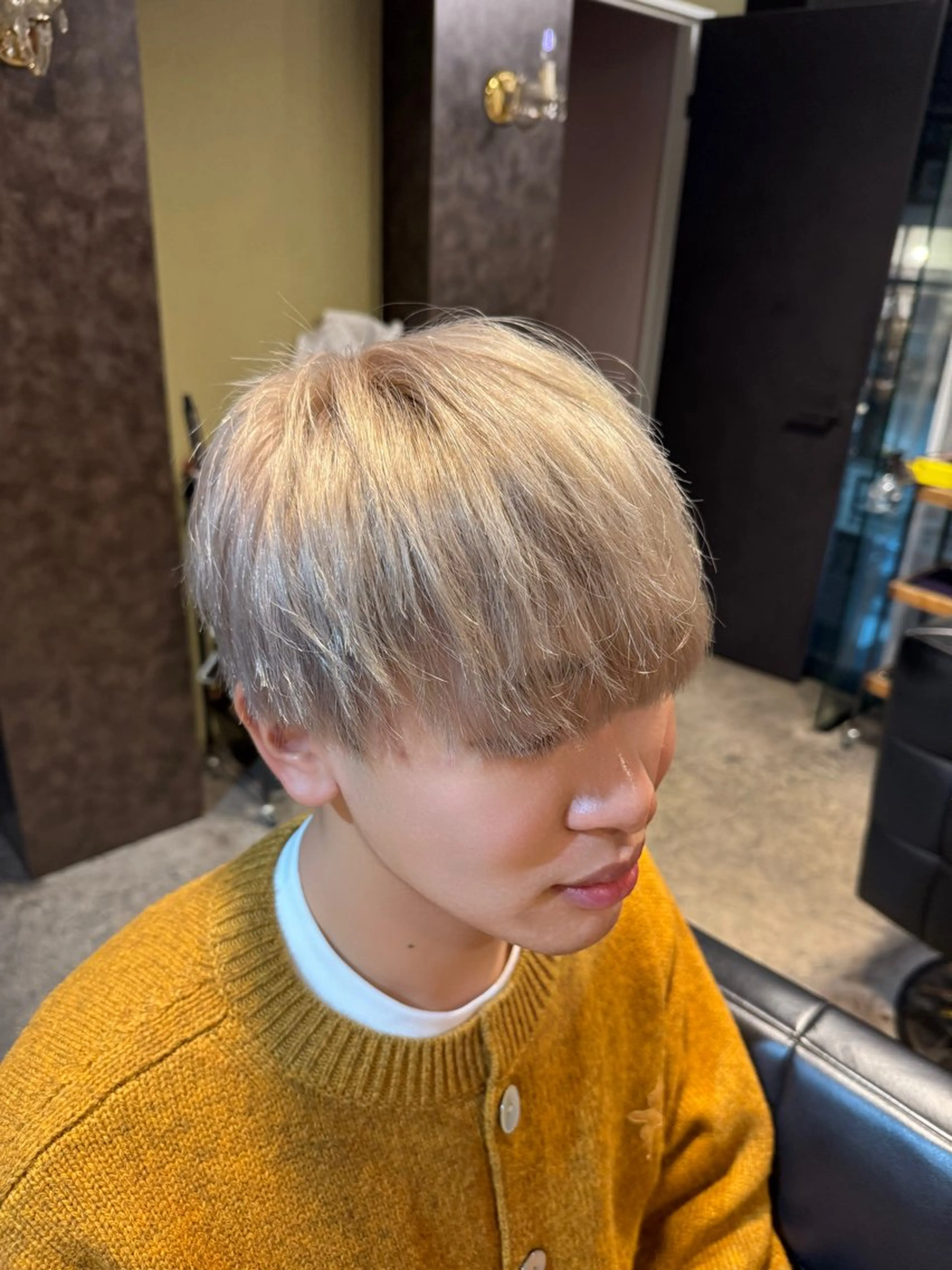 カラー メンズ 河野 悠のヘアスタイル