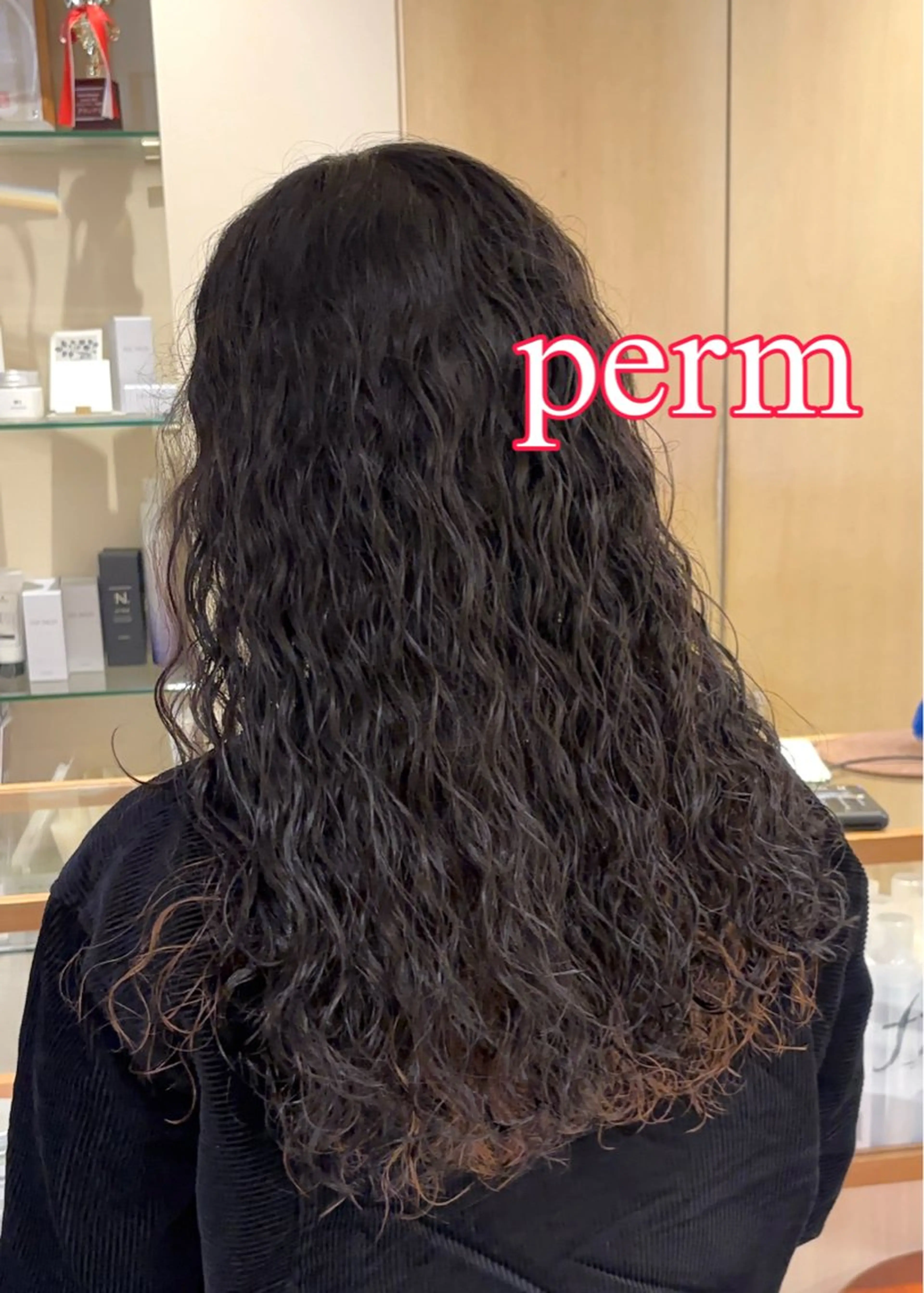 セミロング パーマ セミロングパーマ スパイラルパーマ カット パーマ パーマ/髪質改善 【榎本千夏】のヘアスタイル