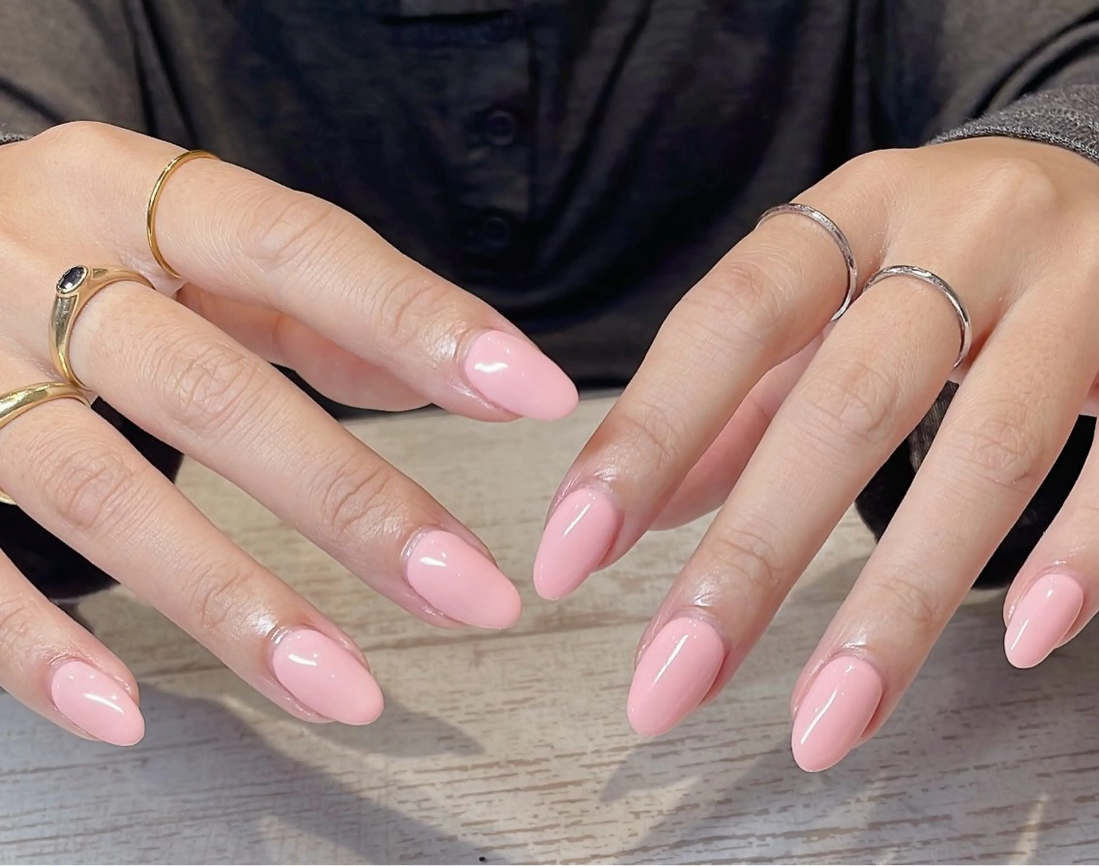 ネイル ワンカラーネイル 星 希乃歌のネイルデザイン