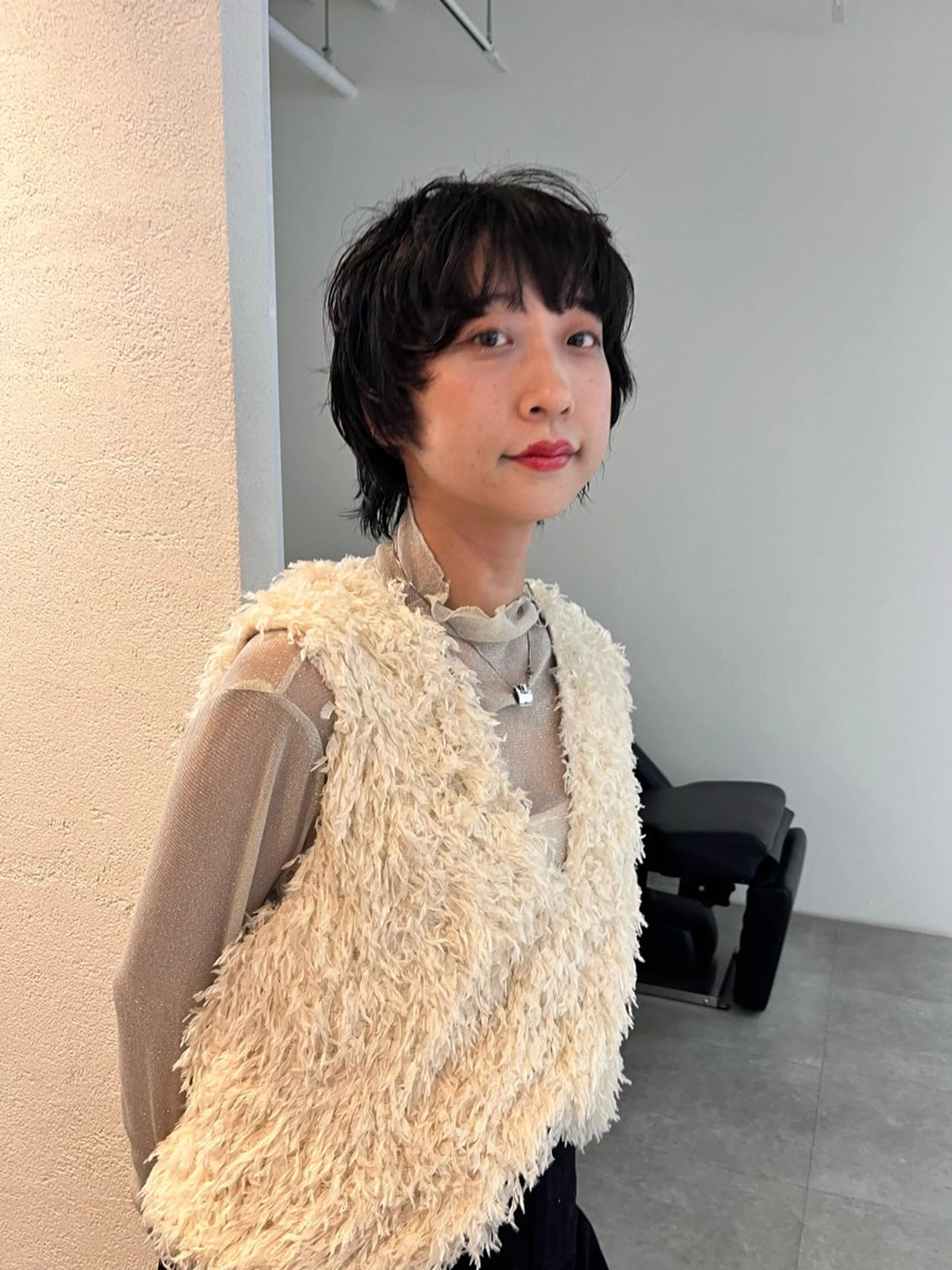 ショート パーマ カット パーマ ヘッドスパ benji 学芸大学所属・朝が楽なパーマ 🌱ショート/緒方椋のヘアスタイル