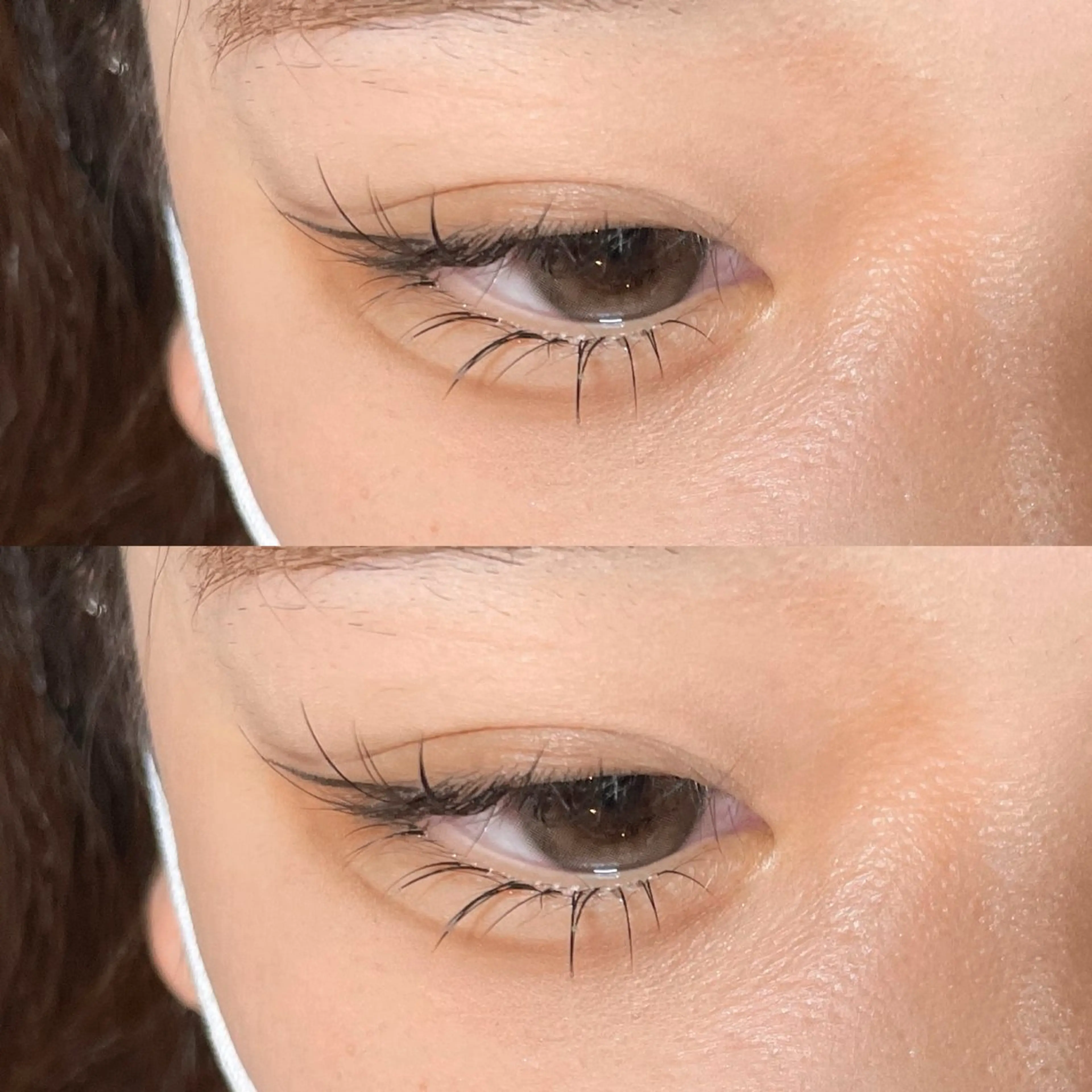 下まつげエクステのみの写真