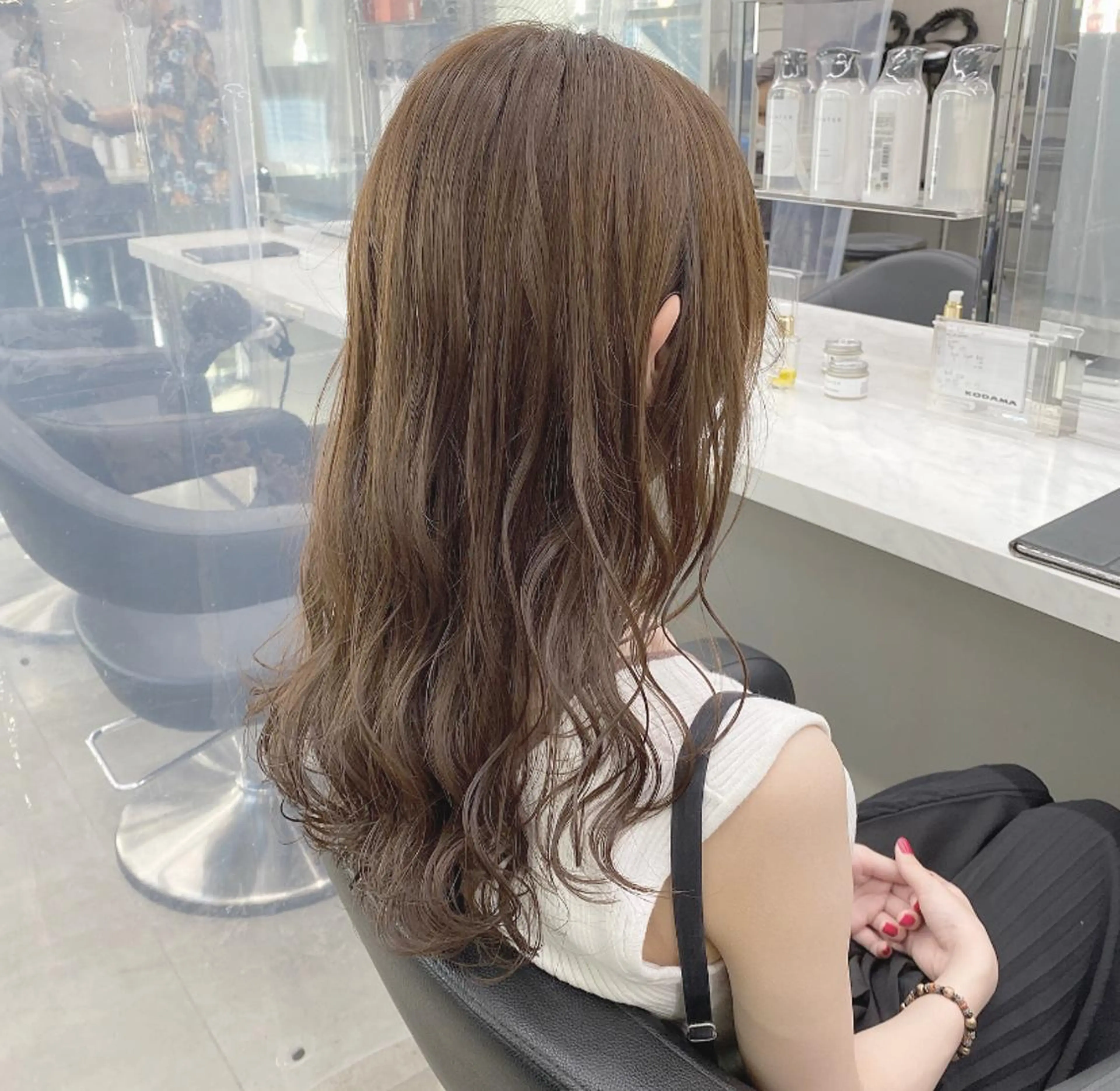 セミロング カラー ヘアアレンジ 💞あざと可愛い💞 児玉大地のヘアスタイル