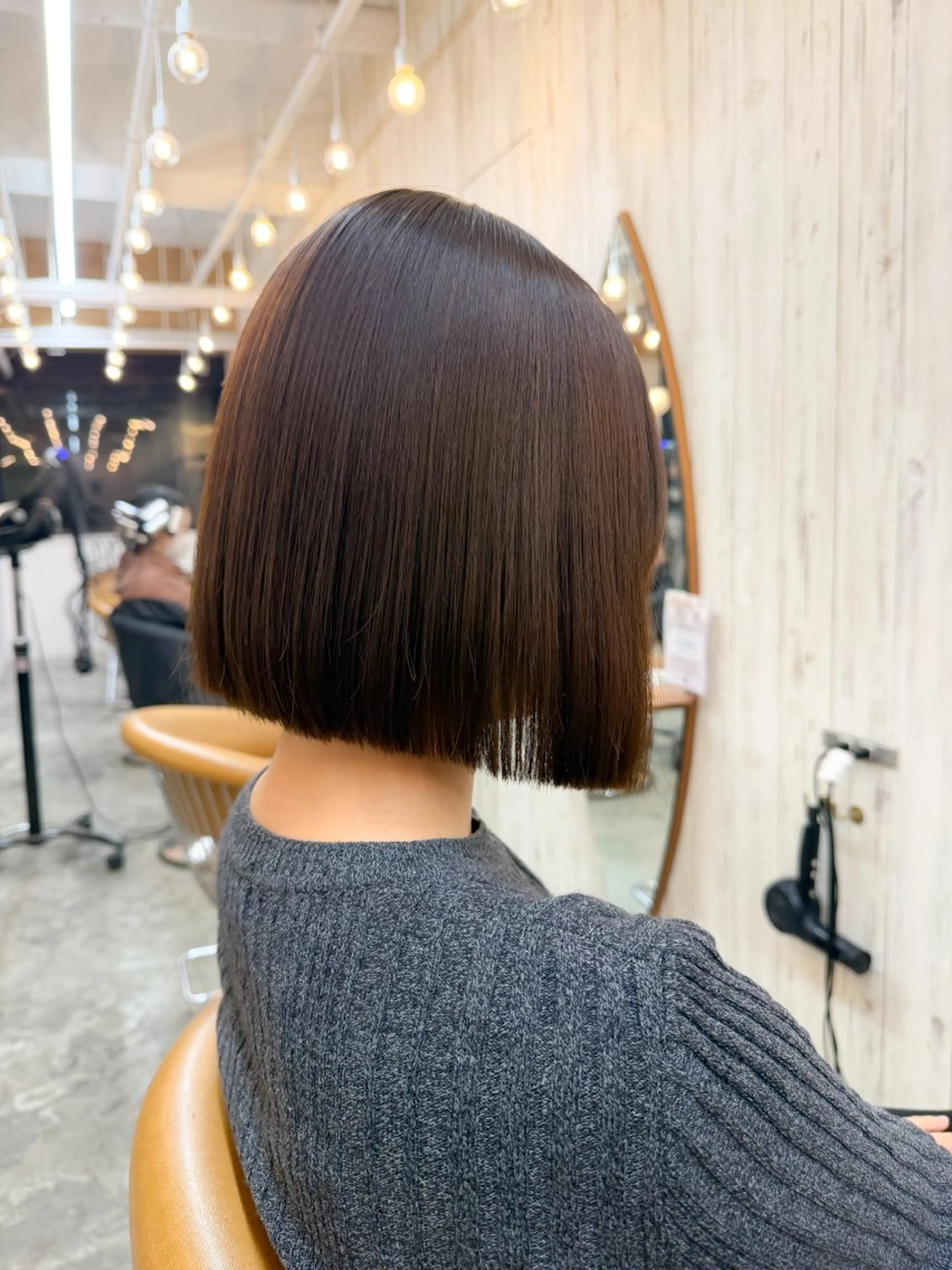 ショート カラー ボブ 髪質改善 縮毛矯正 巻ける縮毛矯正✨ ボブ/ショートともきのヘアスタイル