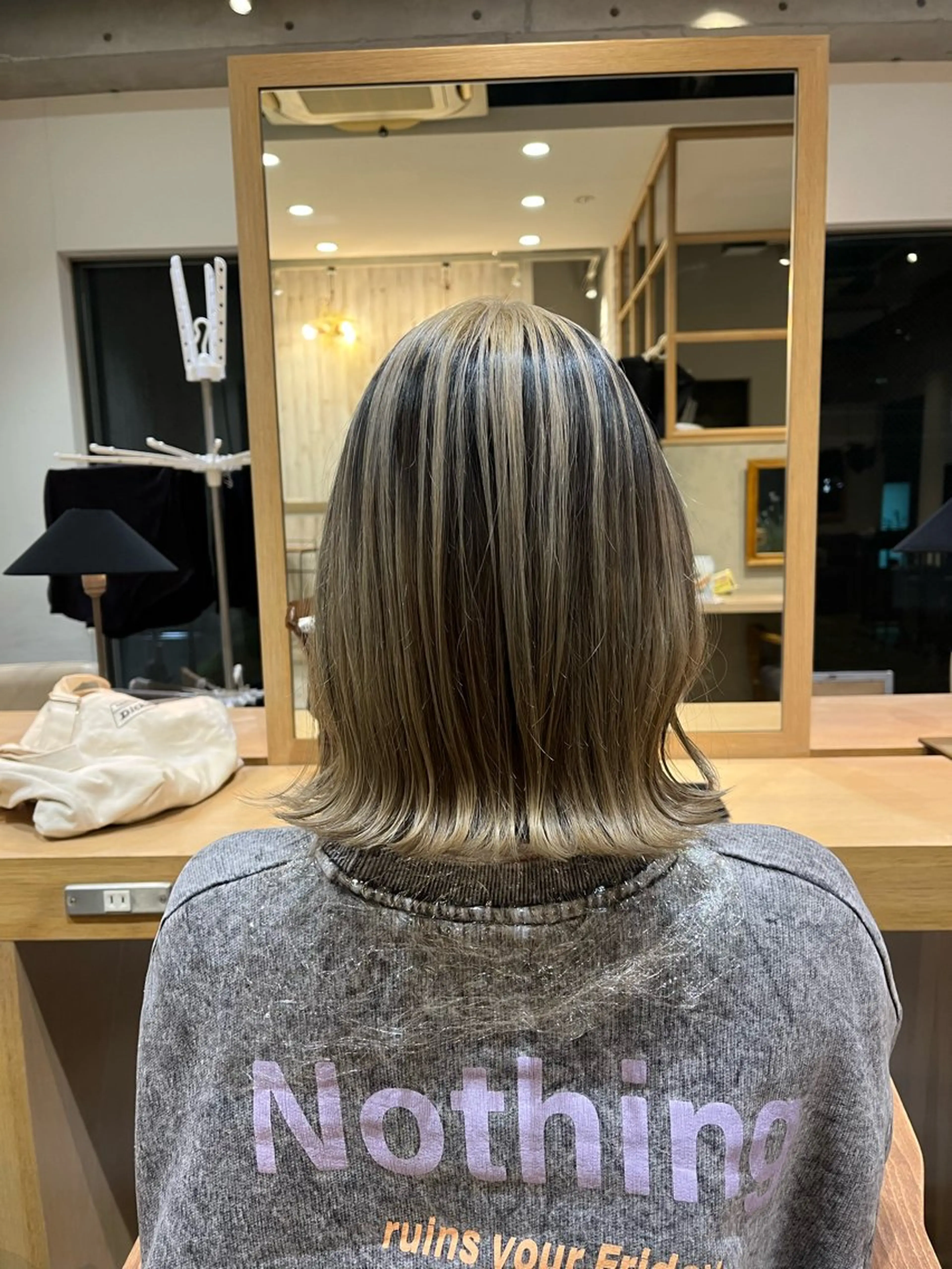 ミディアム ハイライト koya🦖 日吉美容師のヘアスタイル