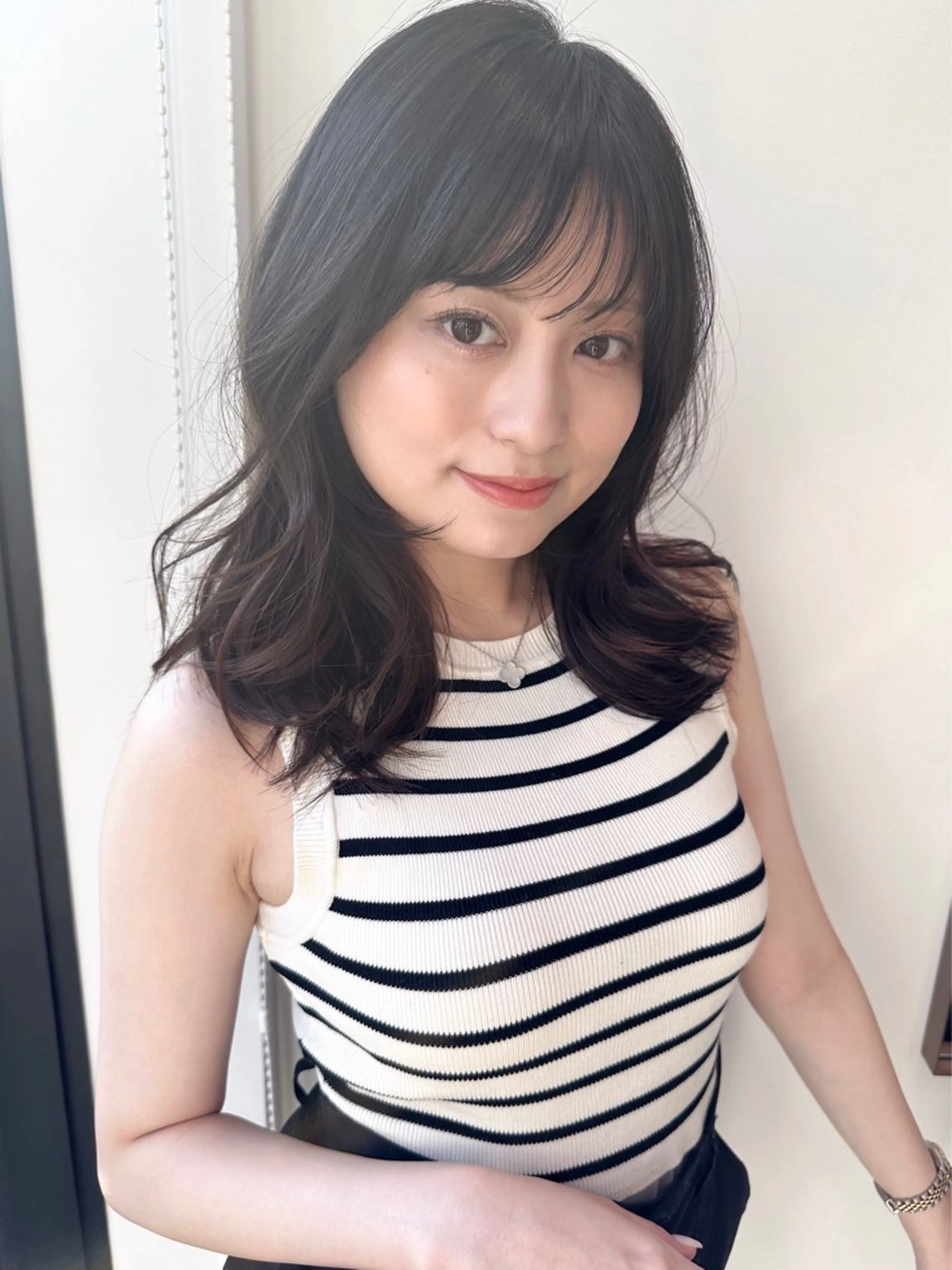 ロング カラー 透明感カラー 顔周りカット レイヤーカット トリートメント カット ヘアカラー トリートメント 🩰ナチュラル可愛い kamicare🩰のヘアスタイル