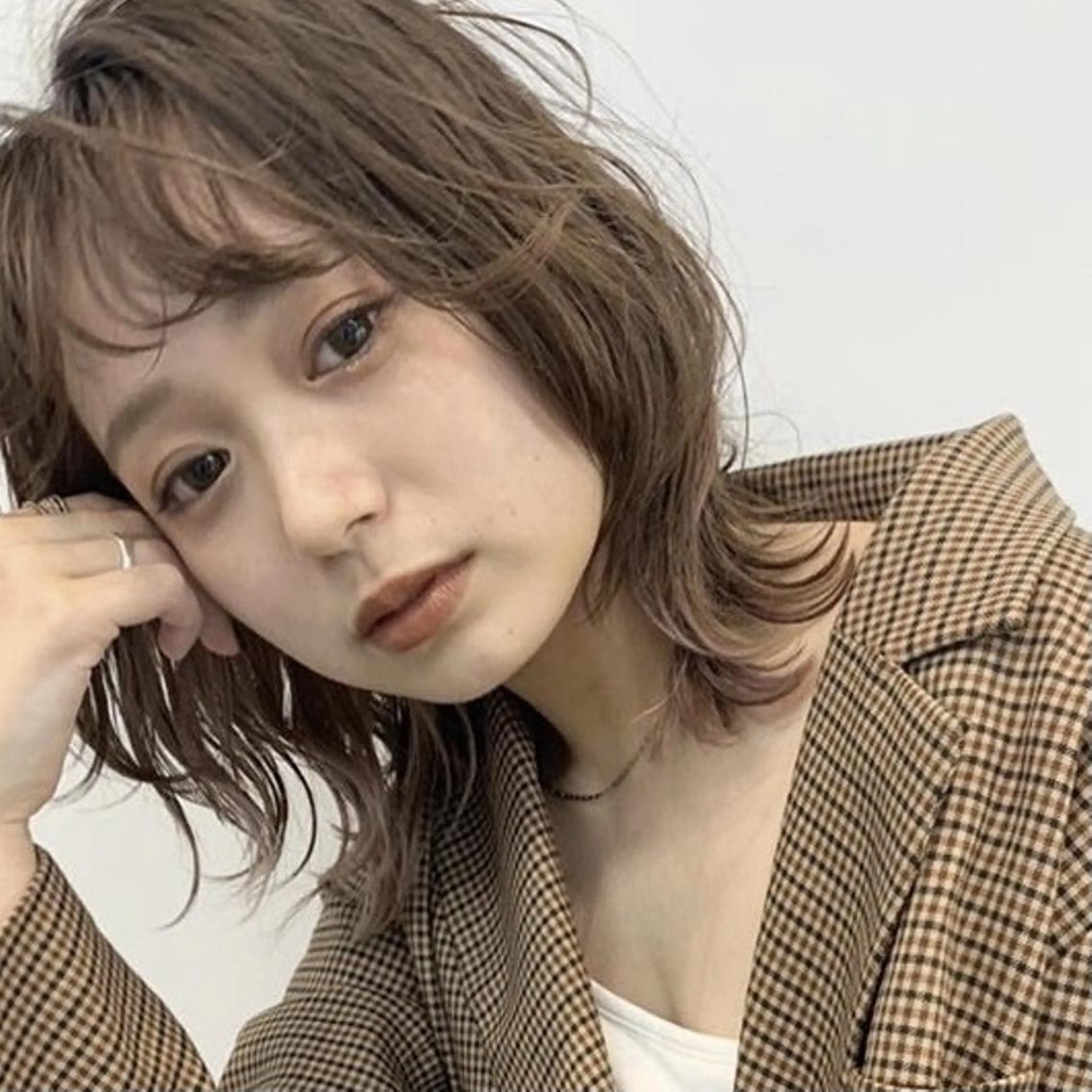 ミディアム ヘアアレンジ ミディアムパーマ ボブ ハイライト 髪質改善 縮毛矯正 オーダー  府中のヘアスタイル