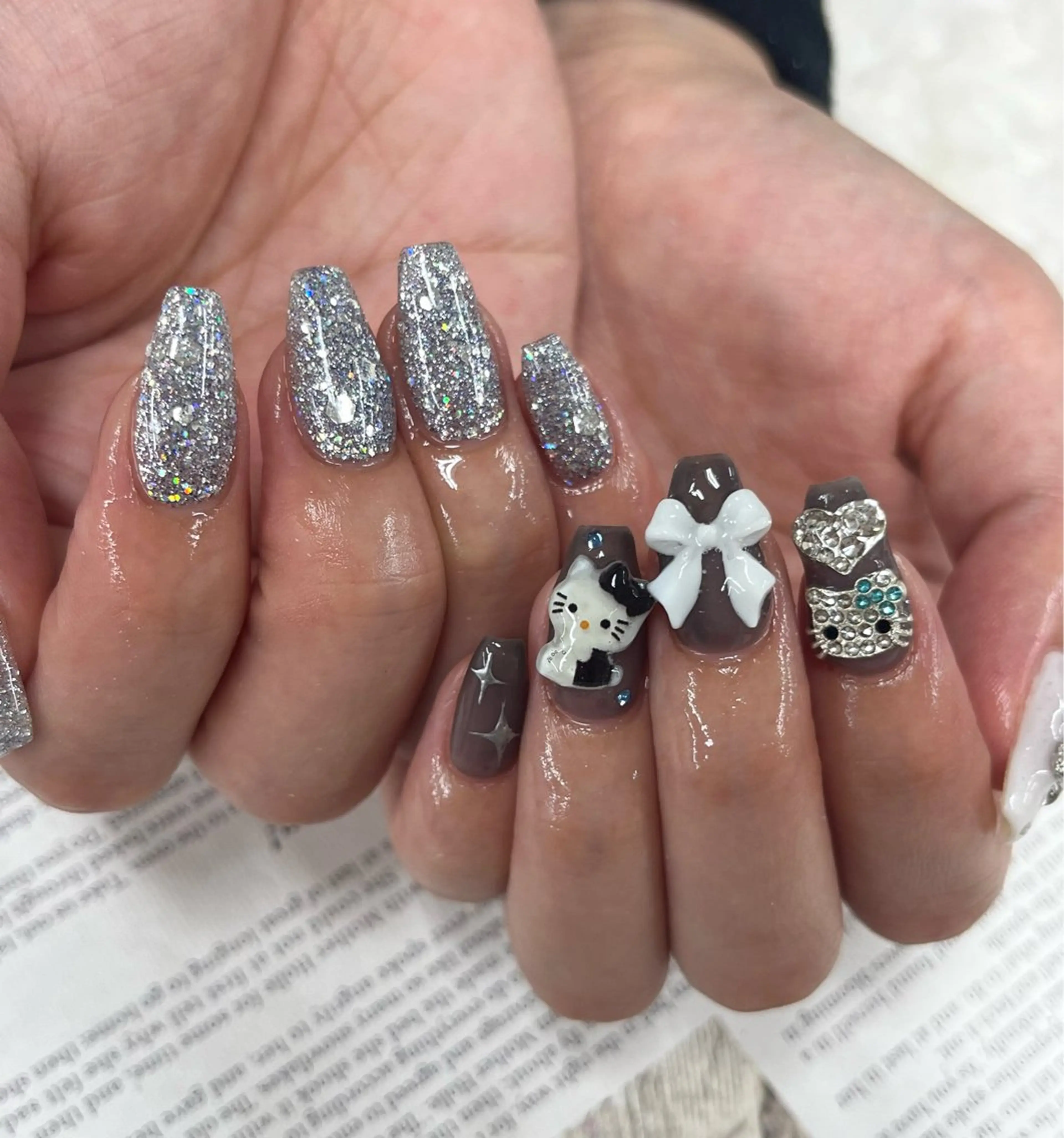 ネイル リボン Basic町田本店 Suzunaのネイルデザイン