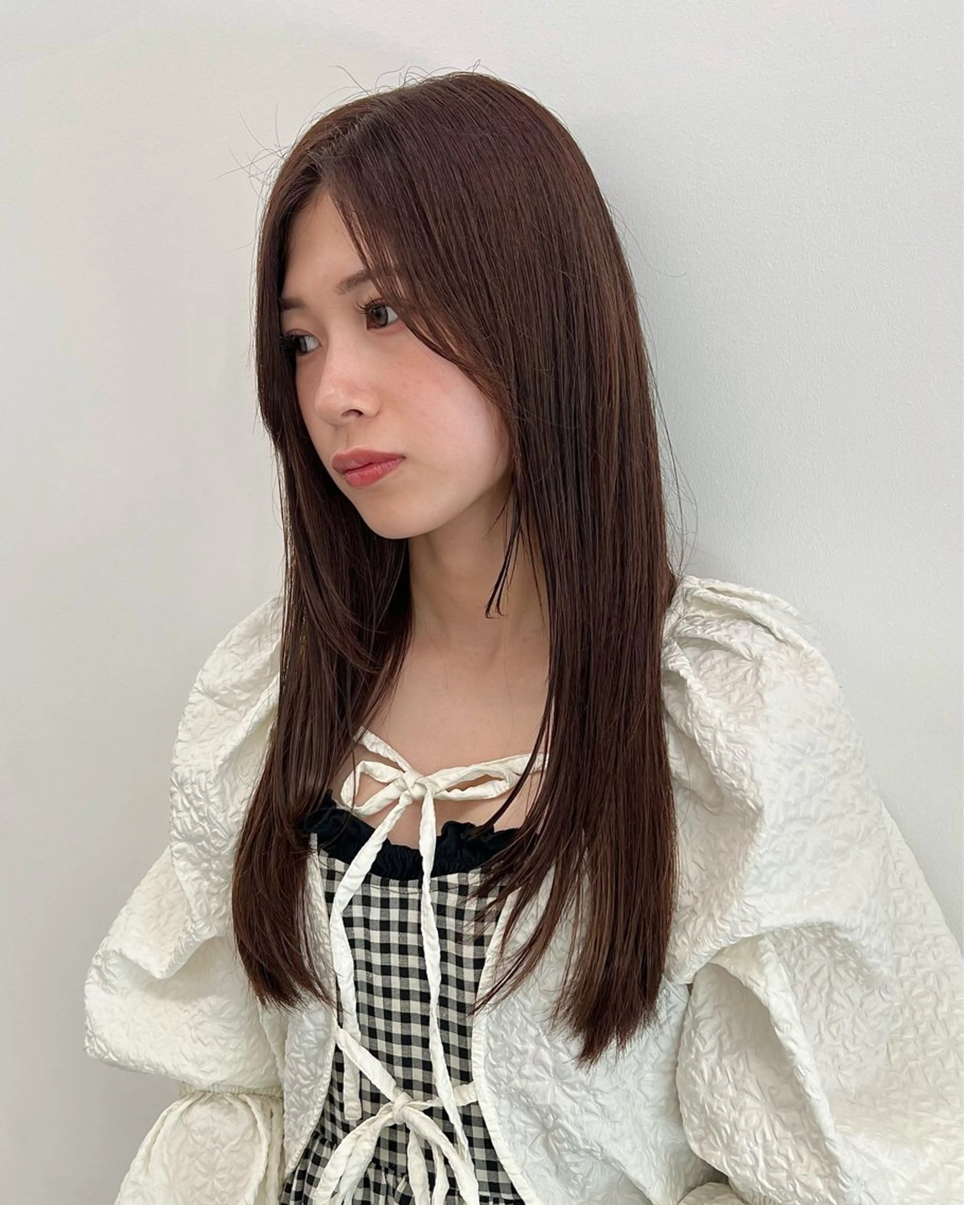 セミロング カラー カット ヘアカラー トリートメント 赤みゼロ/透明感 カラー🌿KANTAのヘアスタイル