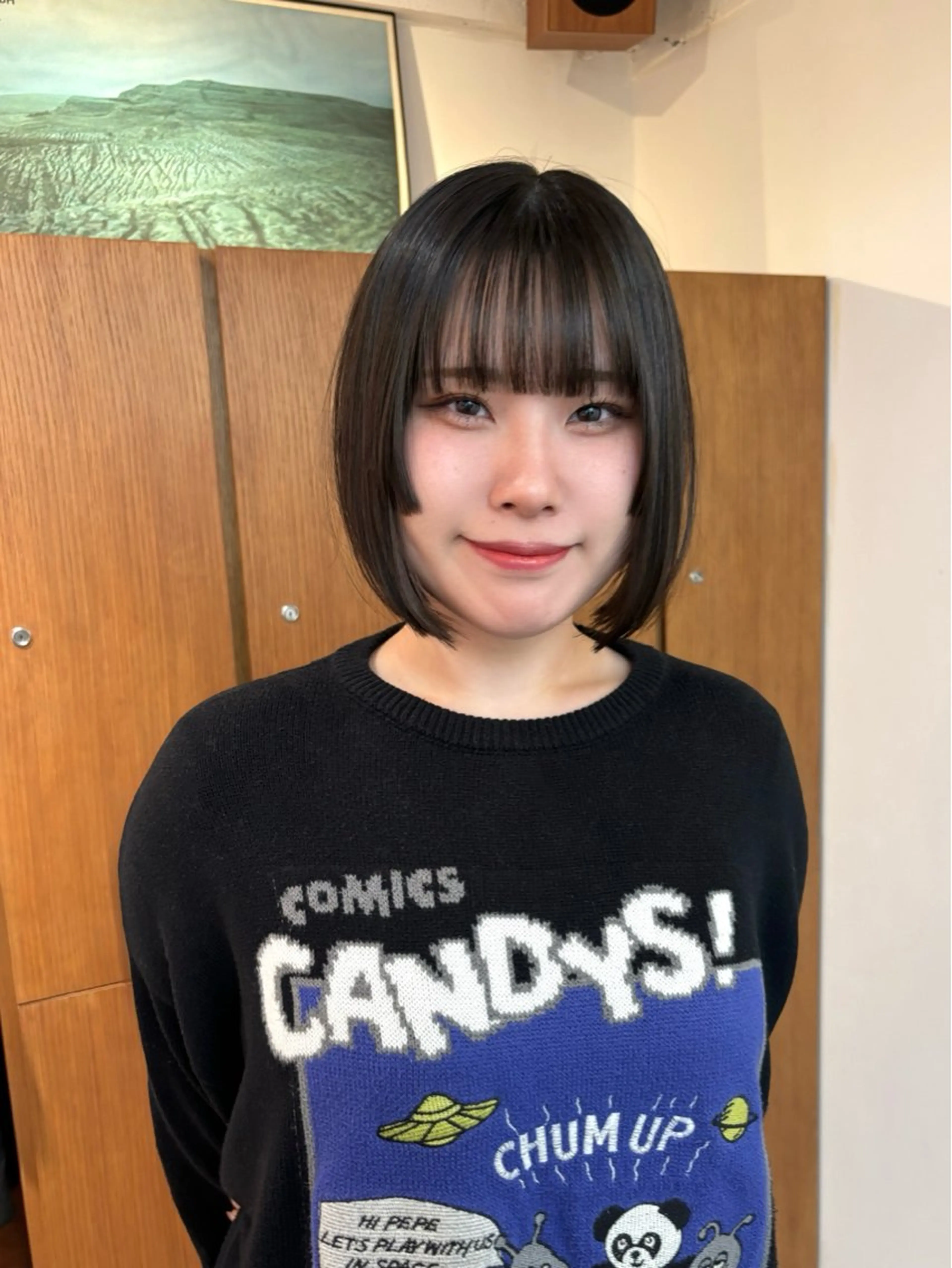 ミディアム aiko【艶カラー ・ミニモ年内で終了】のヘアスタイル