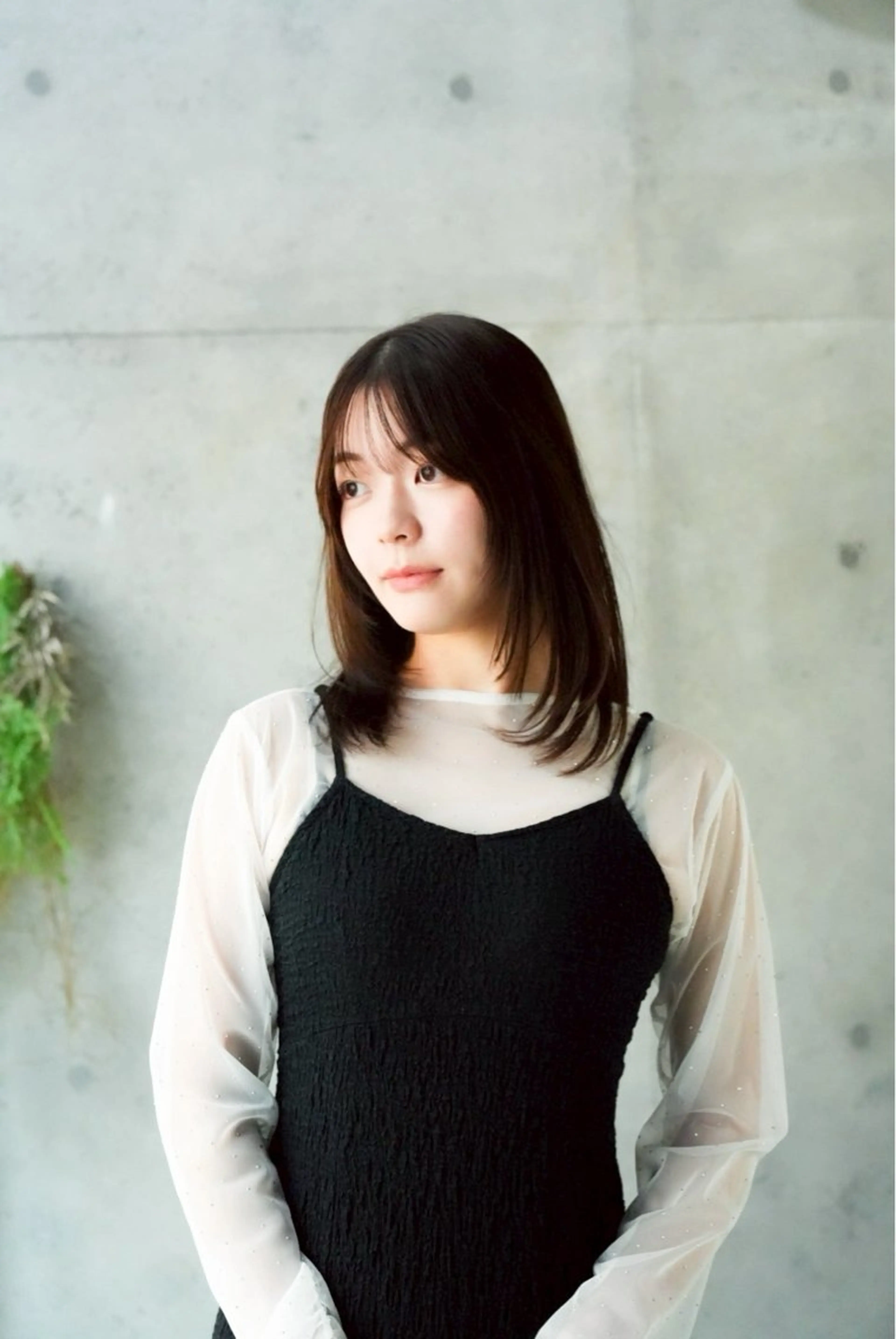 ミディアム 似合わせカット 透明感カラー/中野のヘアスタイル