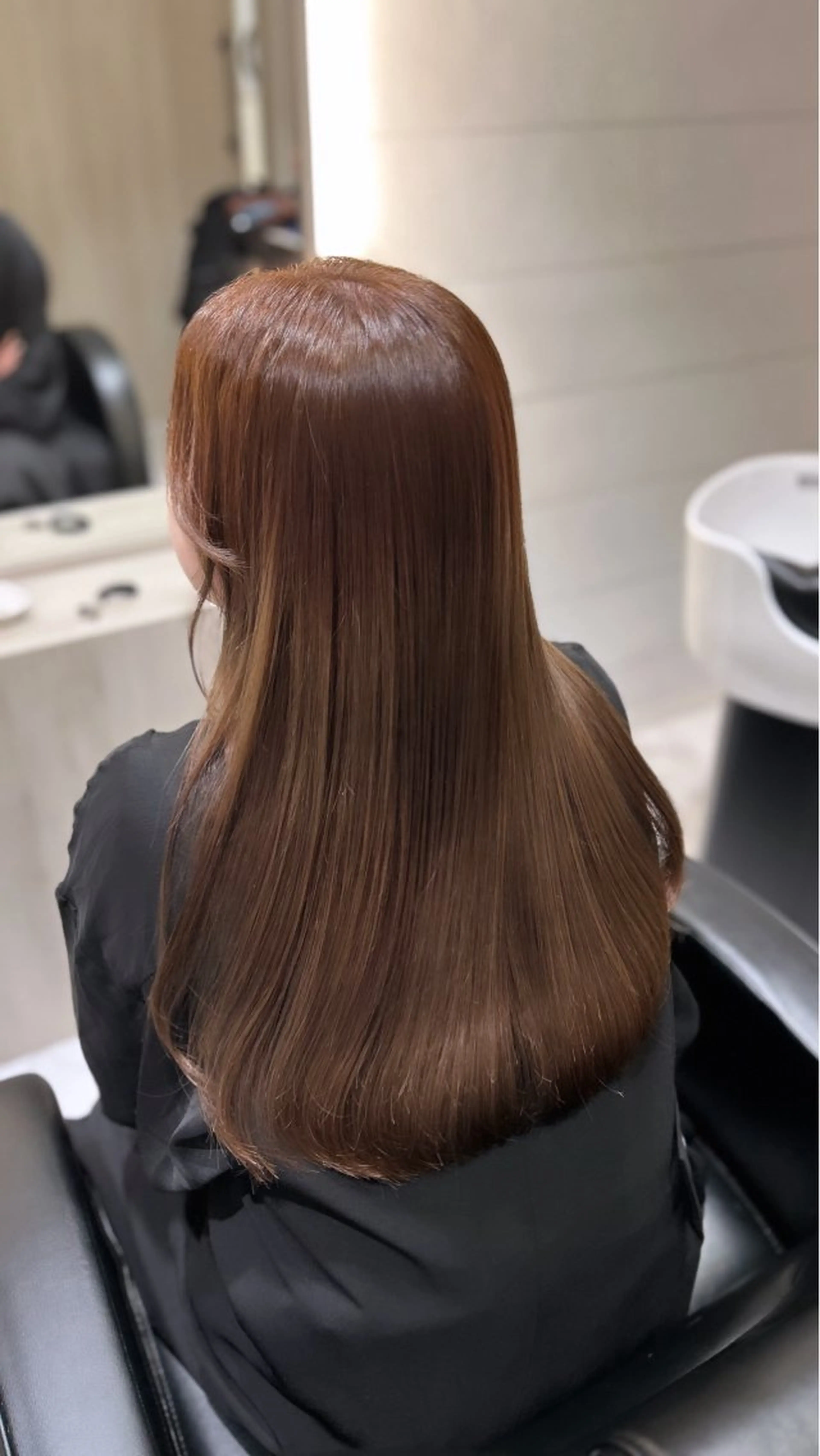 ロング カラー カット ヘアカラー トリートメント &chaLme   心斎橋所属・emi/髪質改善/ 韓国風/艶カラーのヘアスタイル