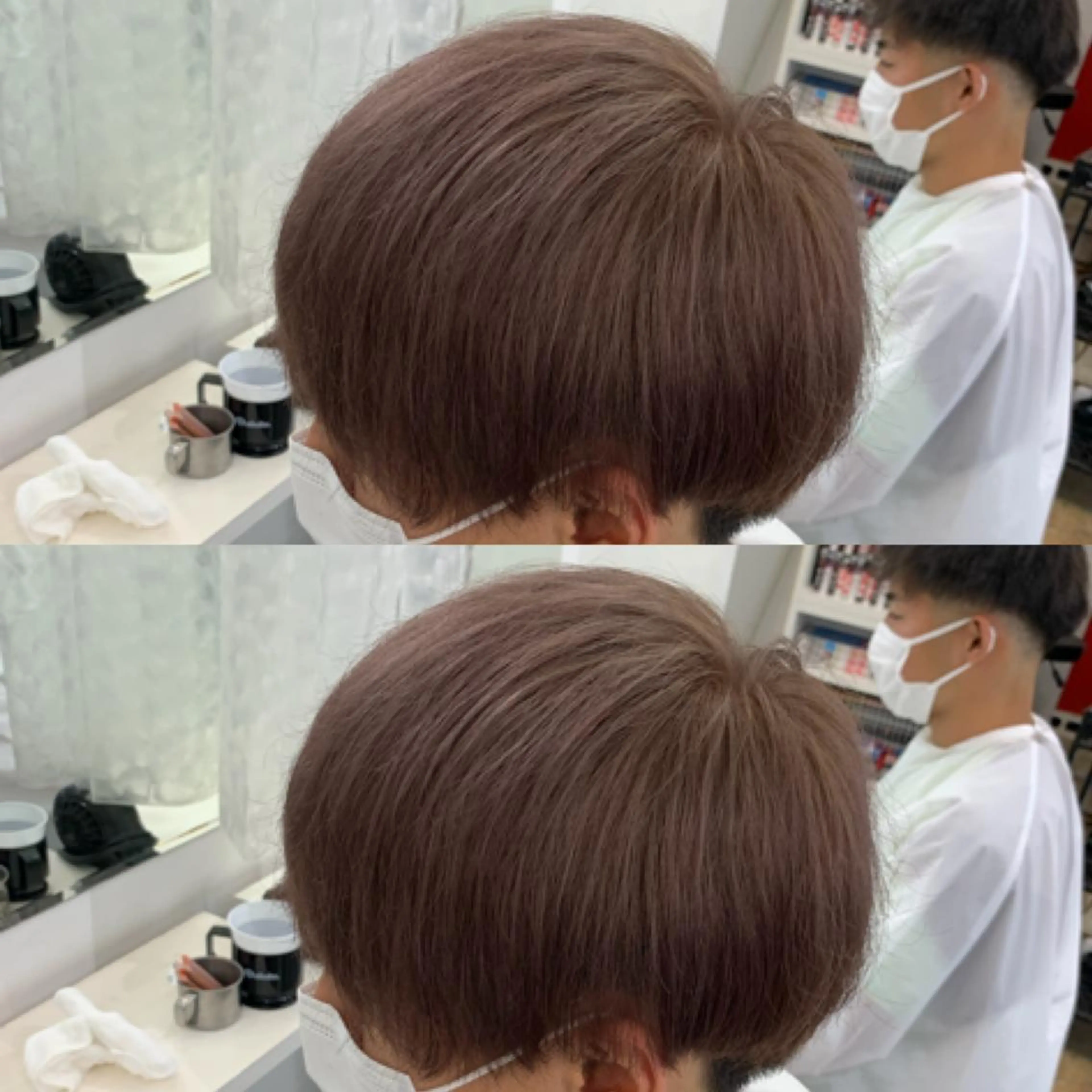 ショート カラー メンズ グレージュ メンズ専門店 店長 小柳 裕夢のヘアスタイル