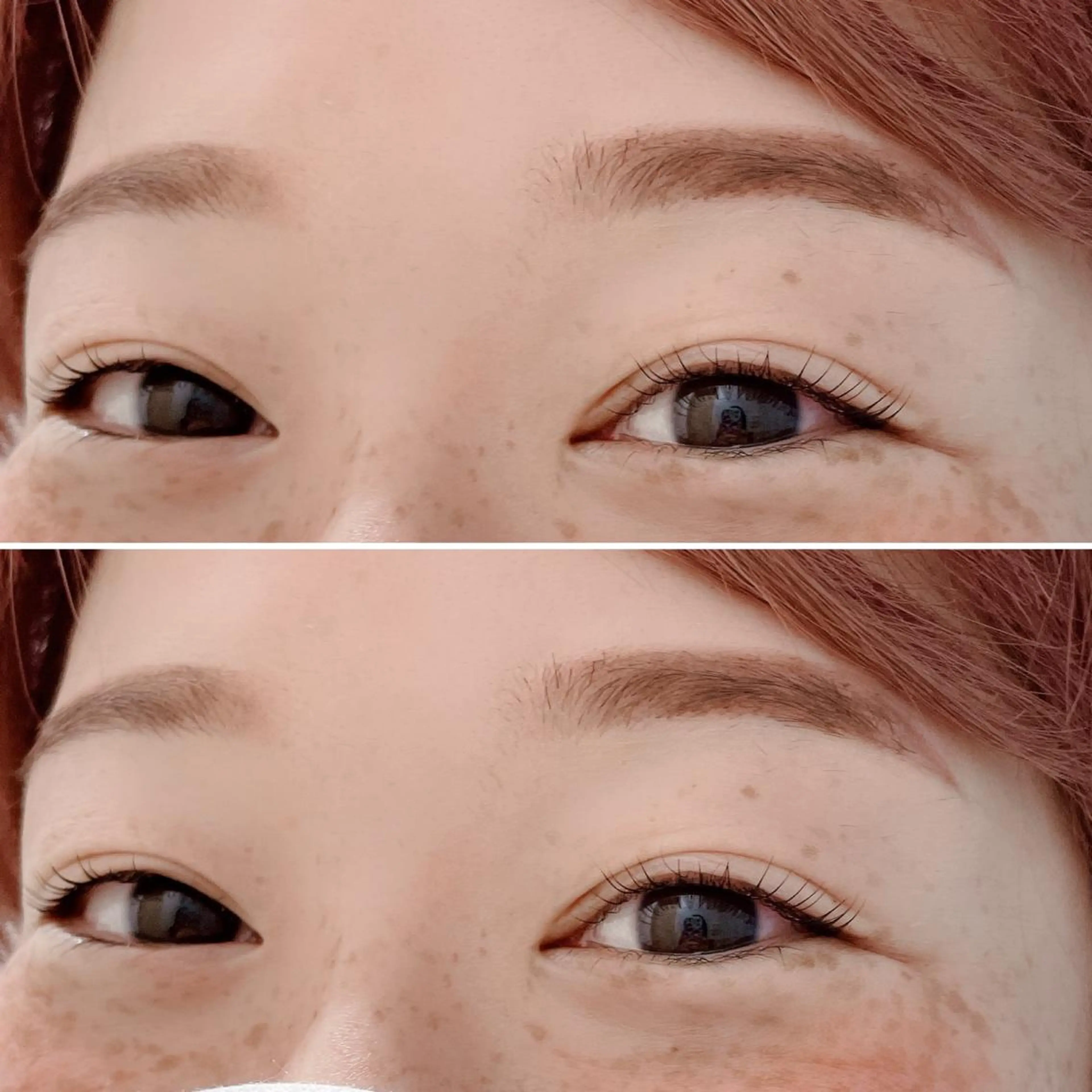 マツエク・マツパ アイブロウ 眉カラー カラーマツエク ナチュラル 一重×まつ毛パーマ マツパ jasmine yamashitaのマツエク・マツパデザイン