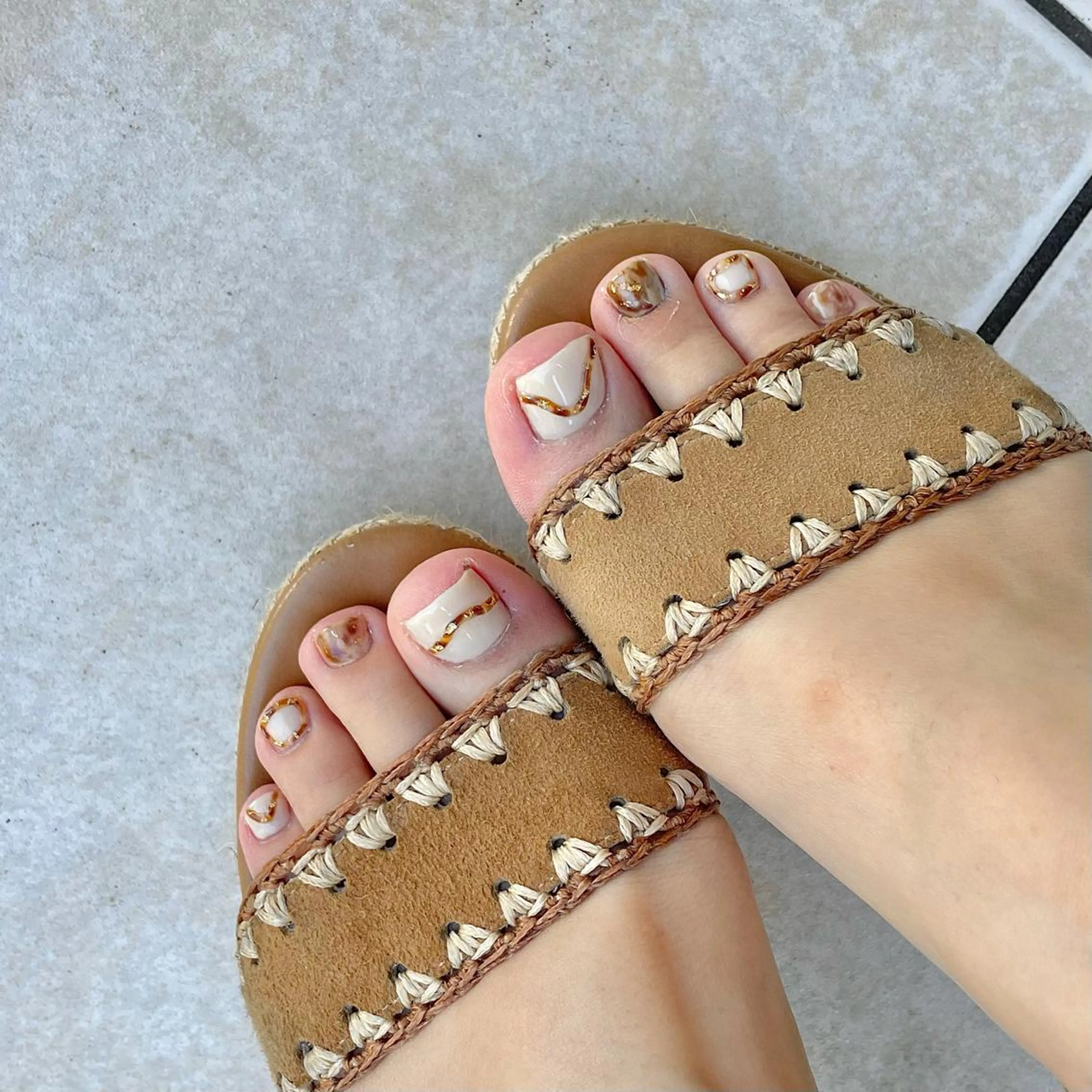 お好きなデザインフット💚(オフ&ケア込み)の写真