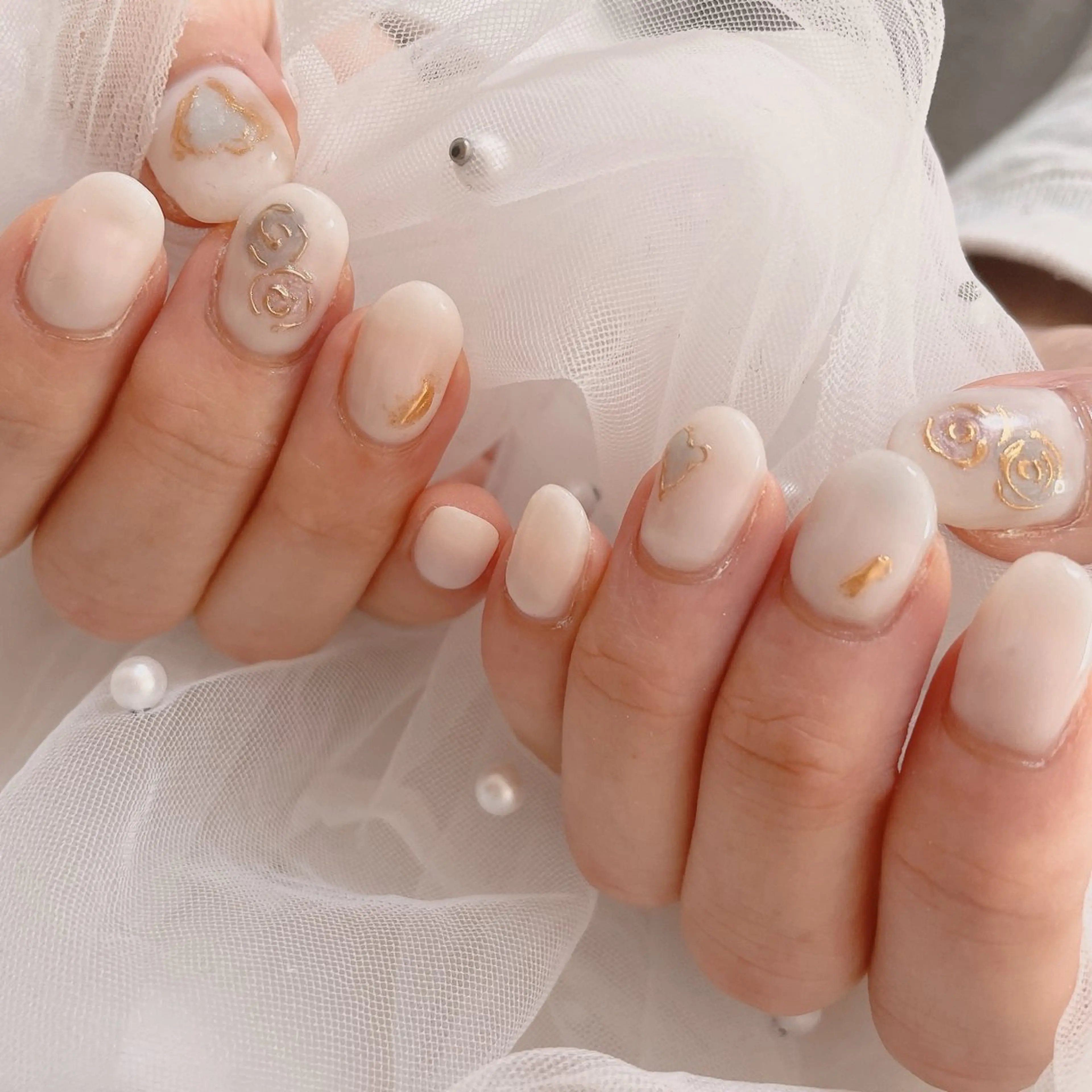 ネイル ニュアンスネイル ハンドネイル ネイルサロン なっちゃん(古千谷)のネイルデザイン