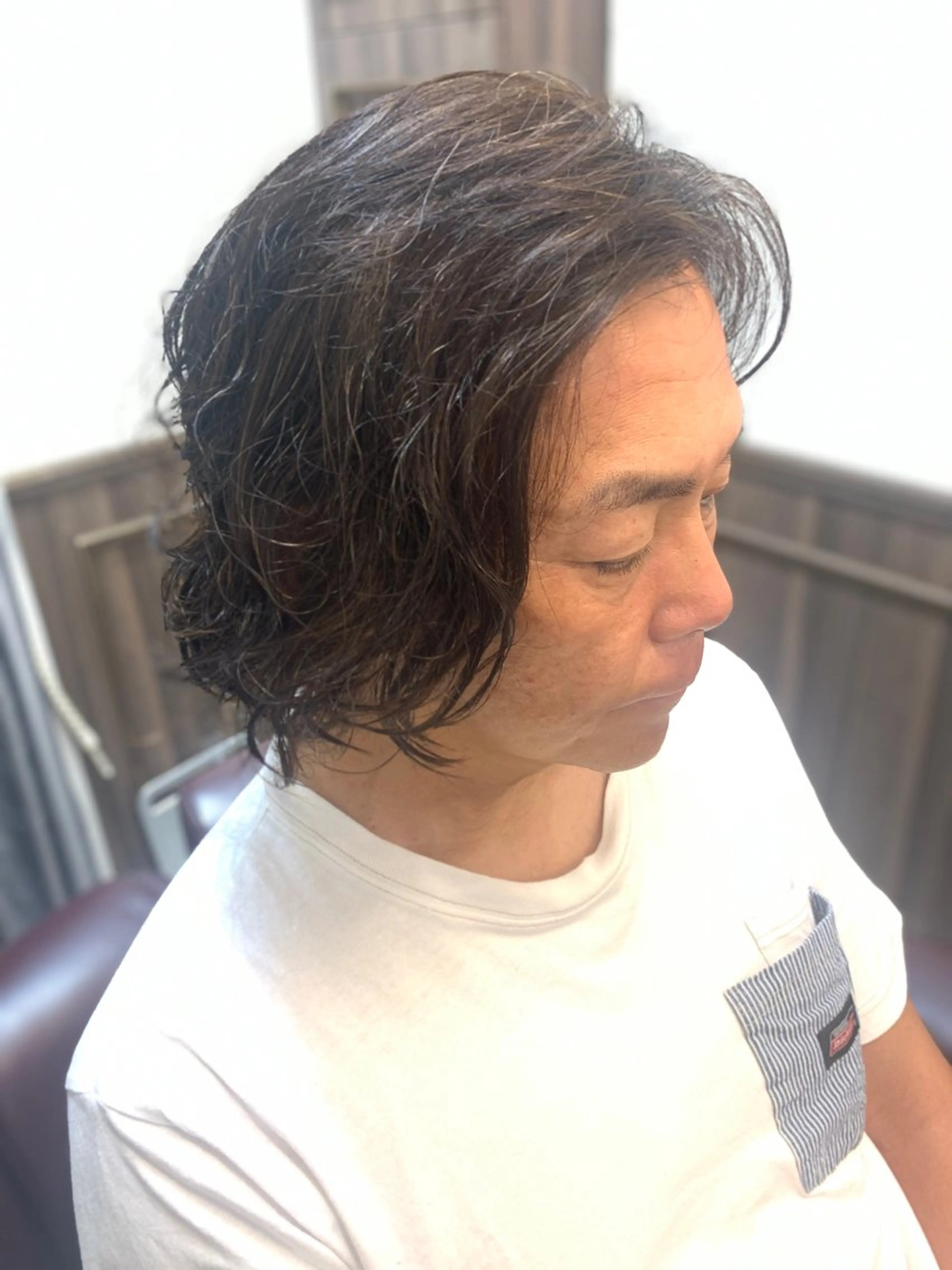 パーマ フリーランス理美容師 いさかのヘアスタイル