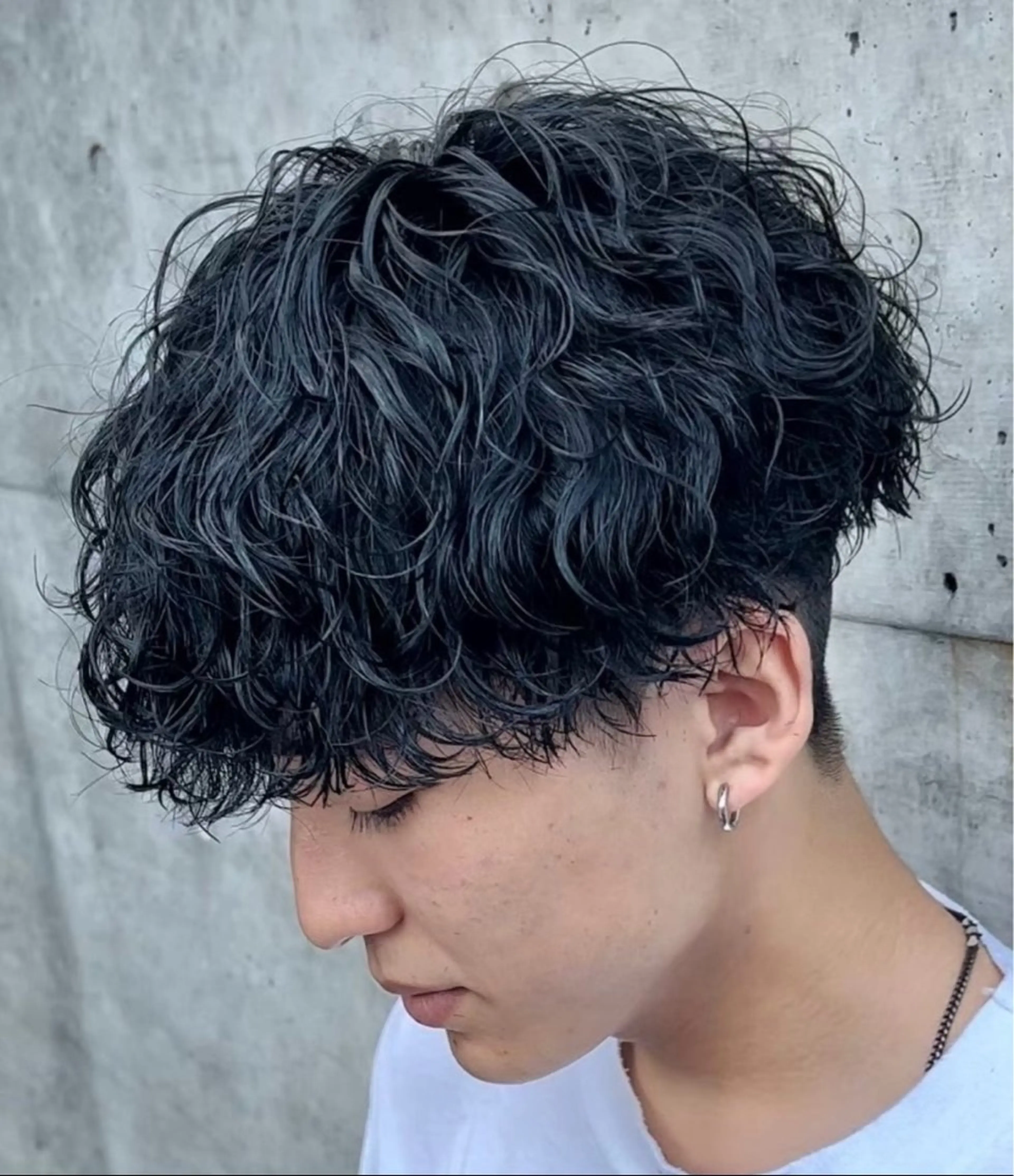 ミディアム カラー パーマ ヘアアレンジ メンズ fifth 石川 凪のヘアスタイル