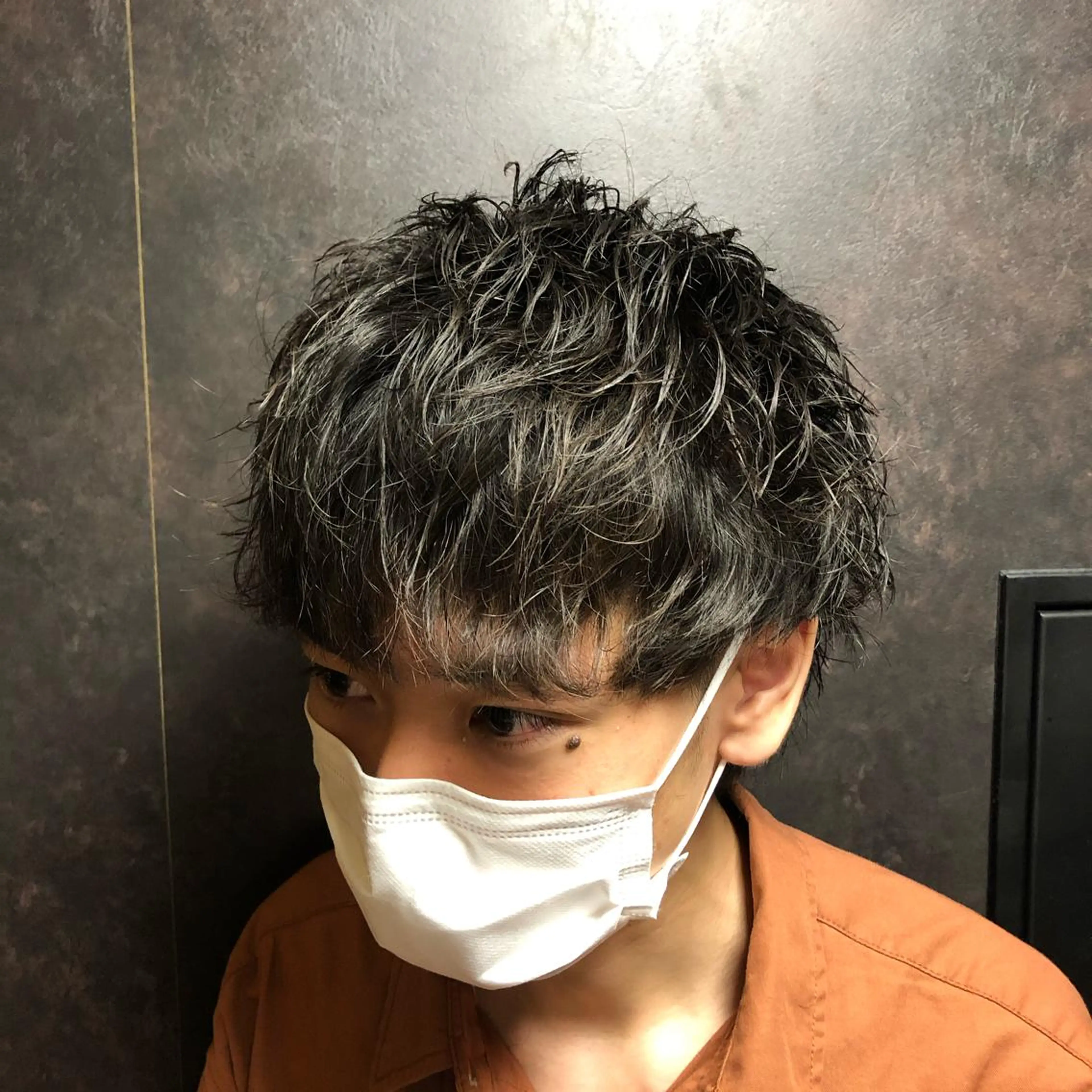 セミロング パーマ ヘアアレンジ メンズ カット パーマ スパイキー/佐々木 敬太⚠︎注意事項必読のヘアスタイル